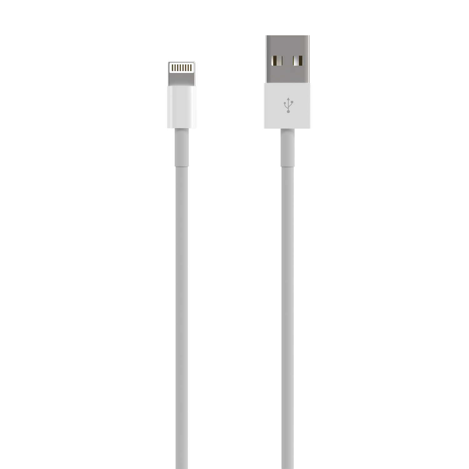 Aisens Câble Lightning vers USB 2.0, Lightning/M-USB A Mâle - 0.5m - Couleur Blanc