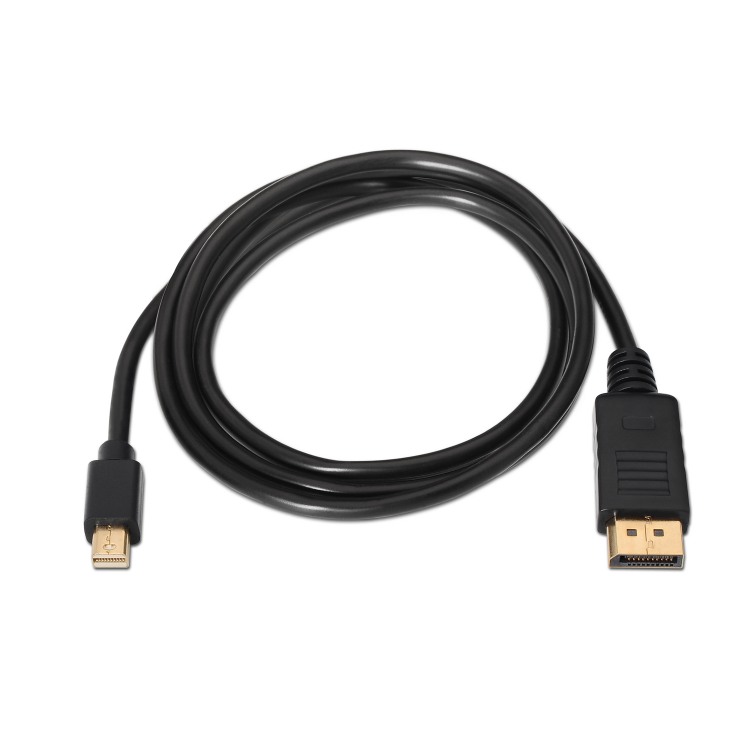 Aisens Câble Mini DP vers Displayport V1.2 4K@60Hz - mDP/M-DP/M - 2.0m - 4K - Couleur Noir