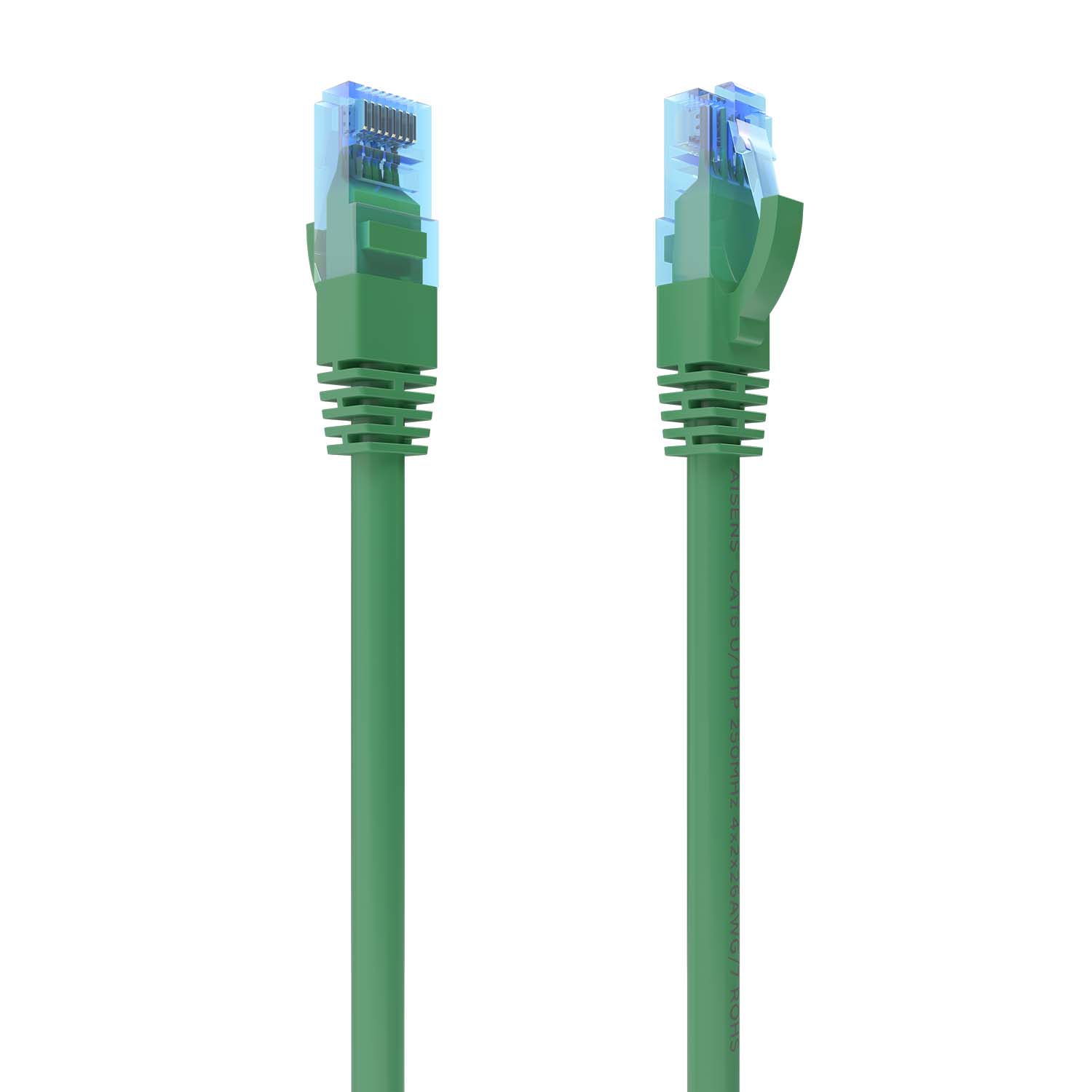 Aisens Câble réseau Cordon de brassage RJ45 Cat.6 UTP AWG26 CCA - 0,5 m - Couleur verte