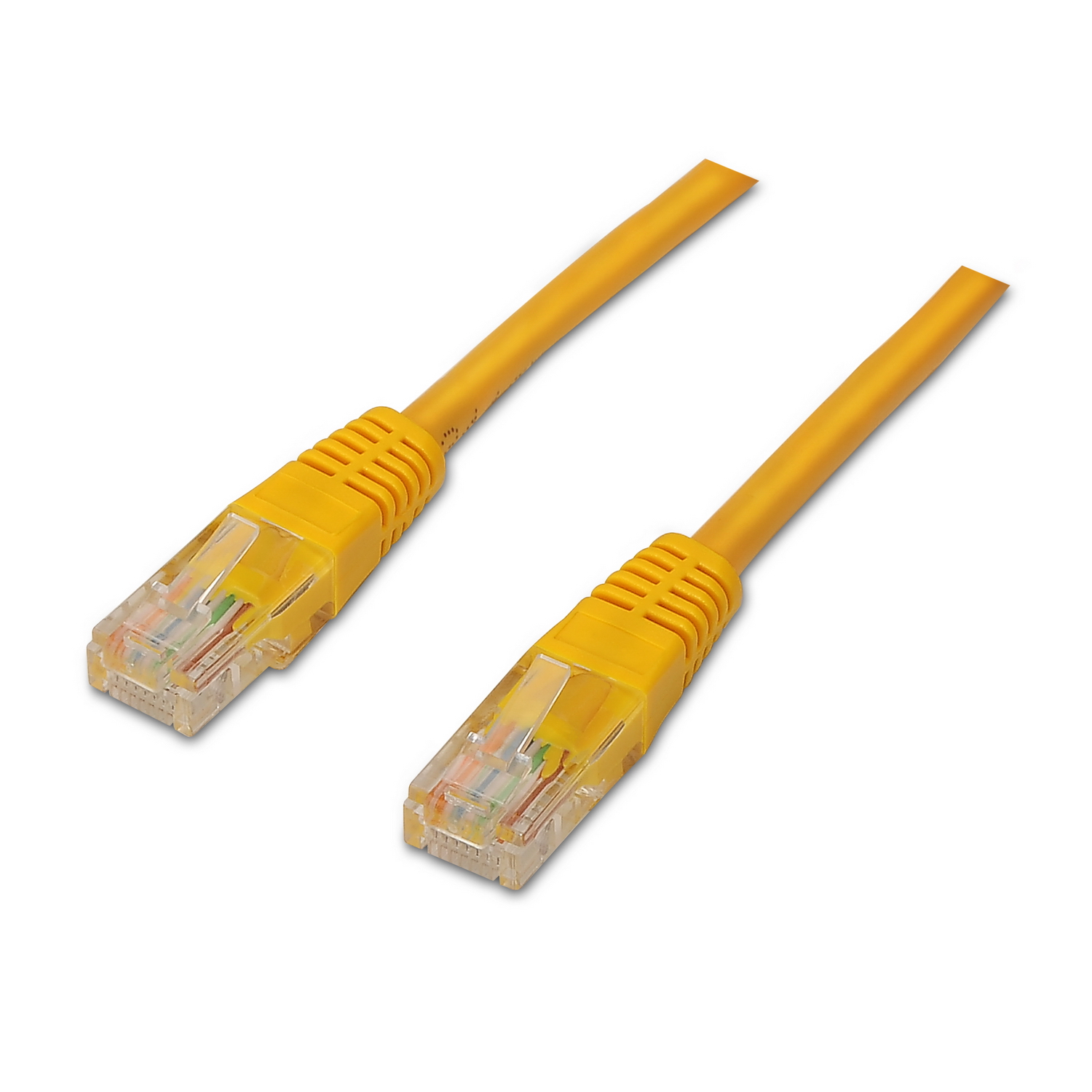 Aisens Câble Réseau Patch Cord RJ45 Cat.6 UTP AWG24 - 0.5m - 10/100/1000 Mbit/s - Couleur Jaune