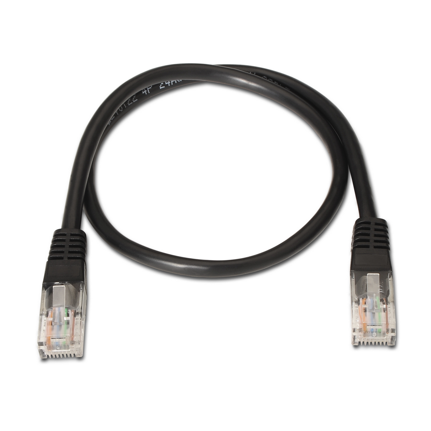 Aisens Câble Réseau Patch Cord RJ45 Cat.6 UTP AWG24 - 0.5m - 10/100/1000 Mbit/s - Couleur Noir