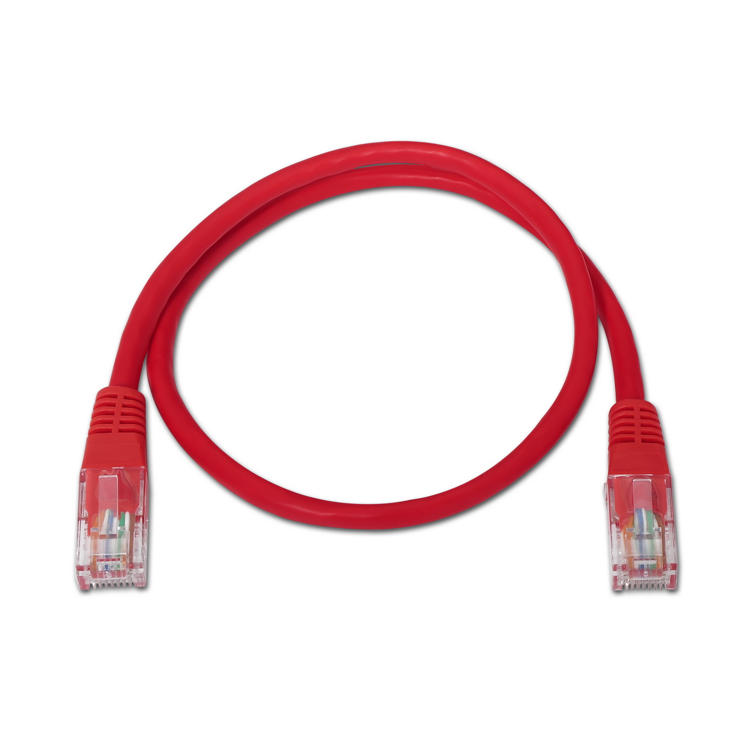 Aisens Câble Réseau Patch Cord RJ45 Cat.6 UTP AWG24 - 0.5m - 10/100/1000 Mbit/s - Couleur Rouge