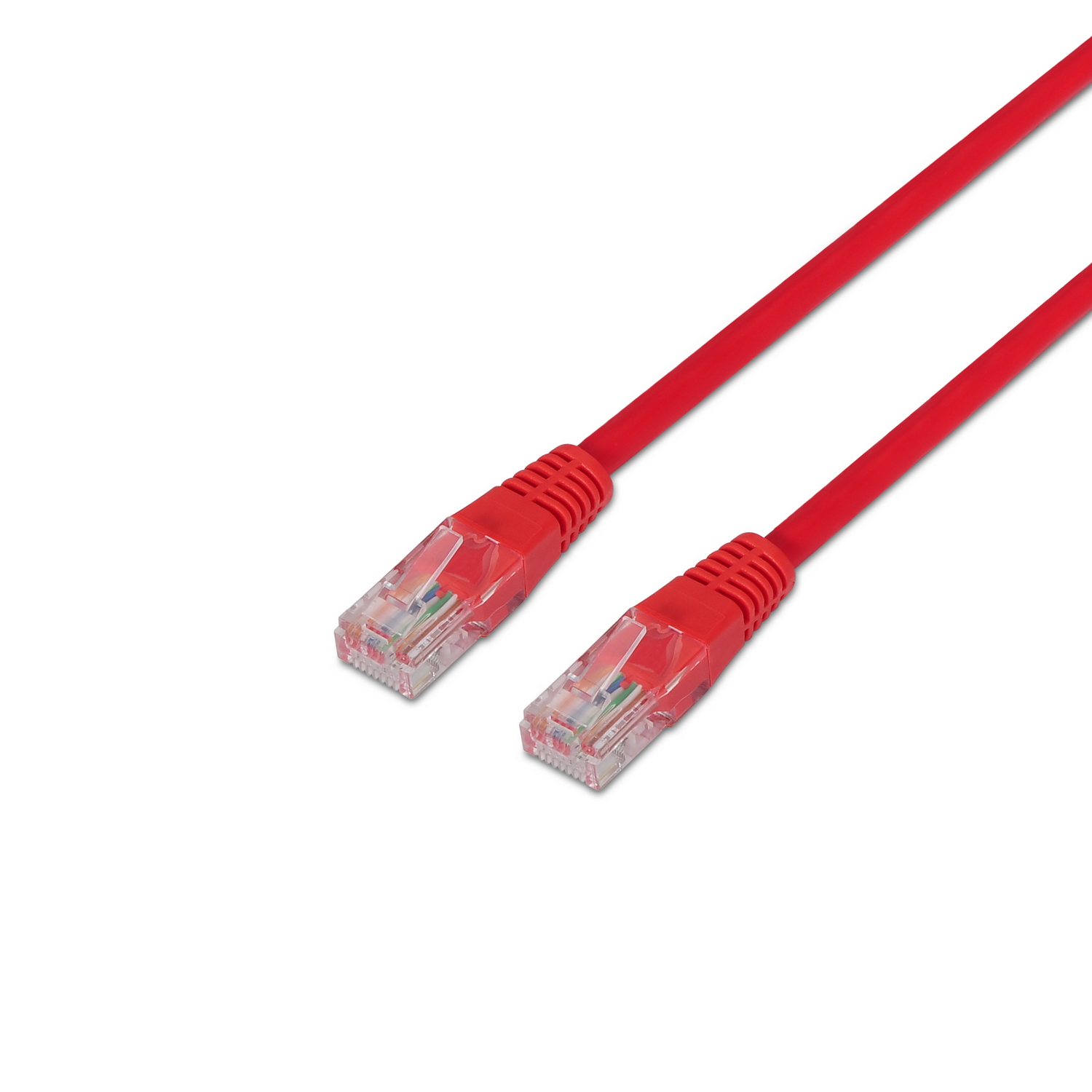 Aisens Câble Réseau Patch Cord RJ45 Cat.6 UTP AWG24 - 0.5m - 10/100/1000 Mbit/s - Couleur Rouge