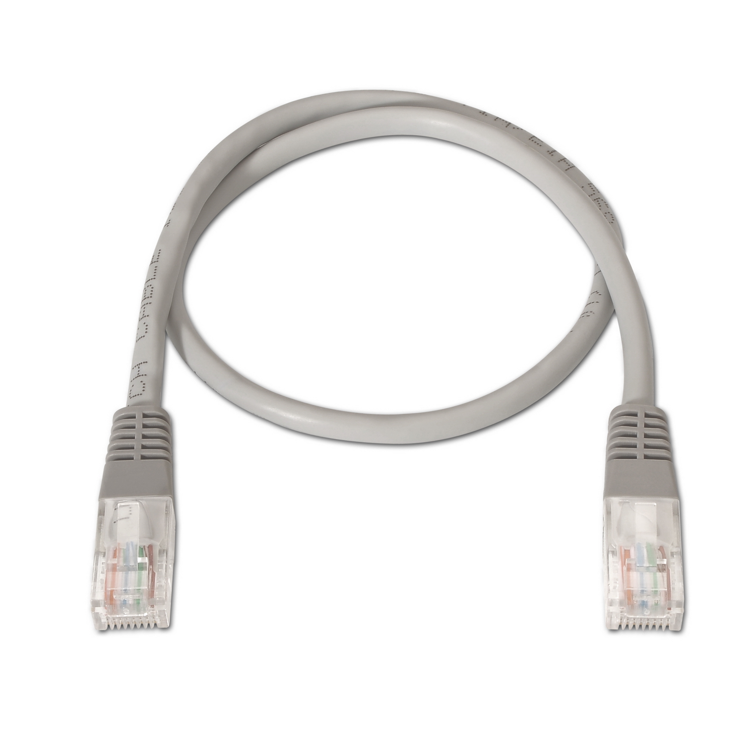 Aisens Câble Réseau Patch Cord RJ45 Cat.6 UTP AWG24 - 1.0m - 10/100/1000 Mbit/s - Couleur Gris