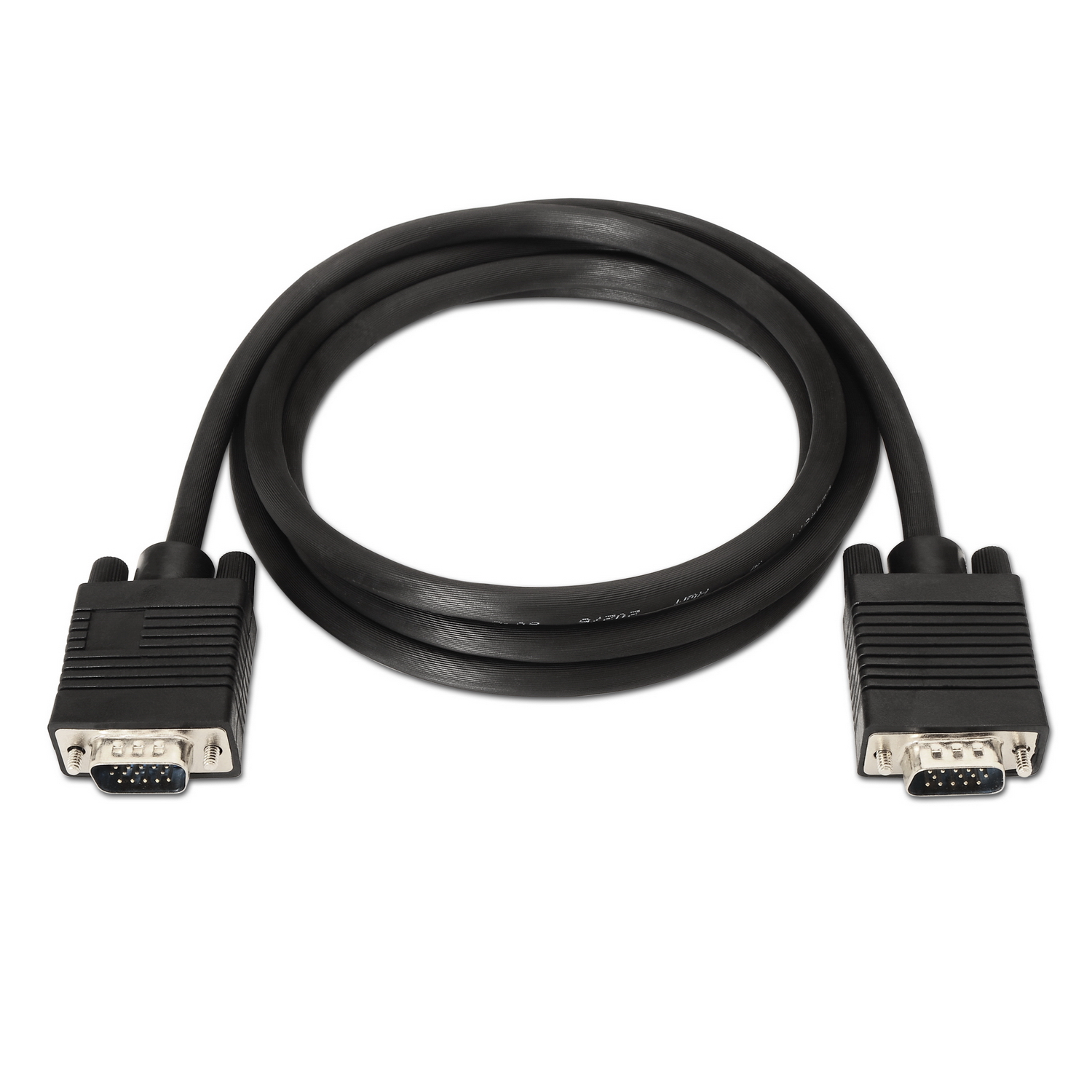 Aisens Câble SVGA - HDB15/Mâle-HDB15/Mâle - 1,8 m pour Moniteur - Télévision et Projecteur - Couleur Noir
