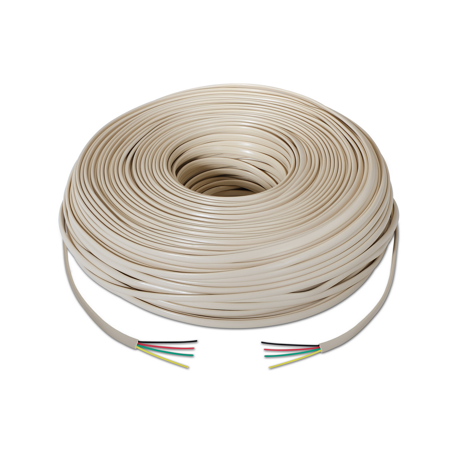 Aisens Câble Téléphonique 4C - 100m - Couleur Beige