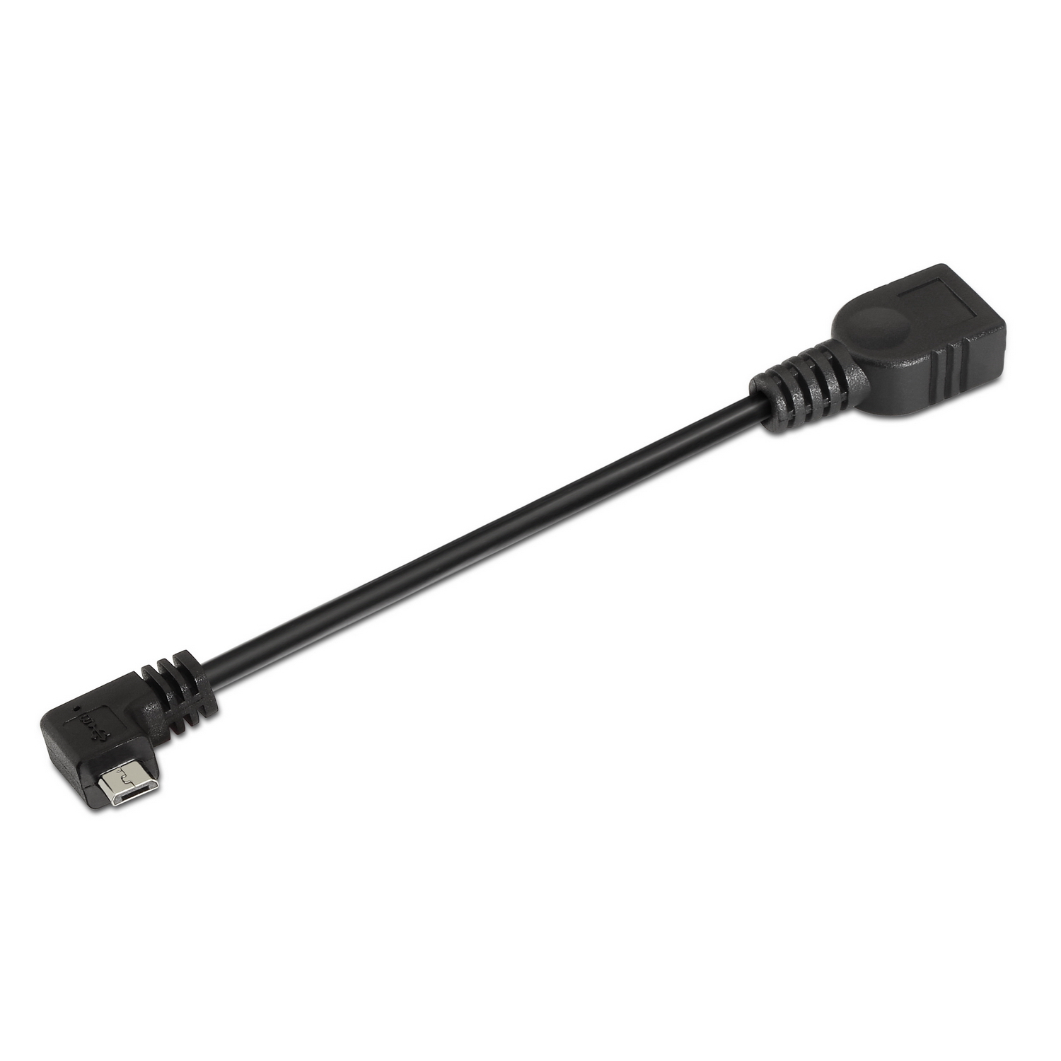 Aisens Câble USB 2.0 OTG - Type Micro B Mâle-A Femelle - 15cm - Couleur Noir