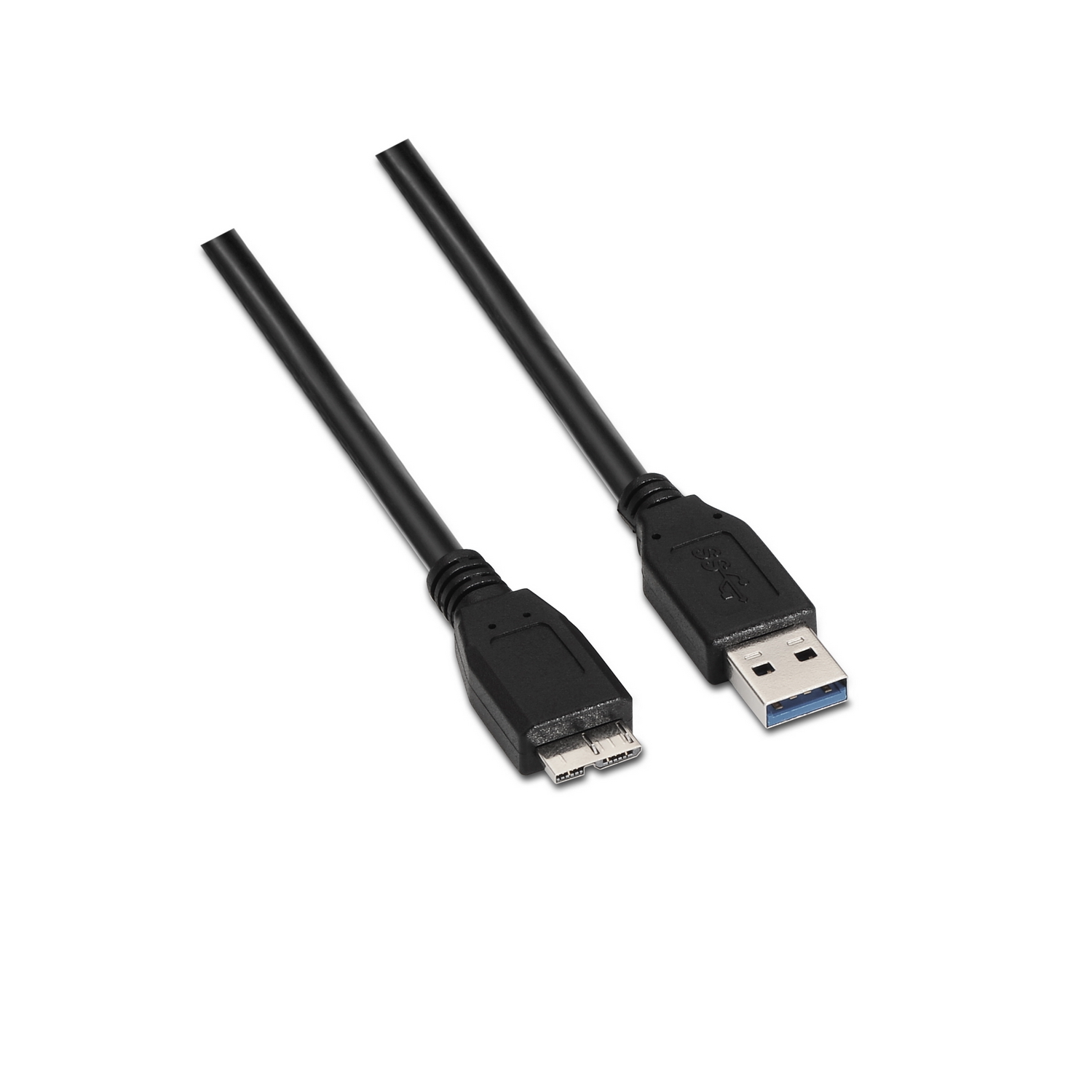 Aisens Câble USB 3.0 - Type A Mâle vers Micro B Mâle - 2.0m - Couleur Noir