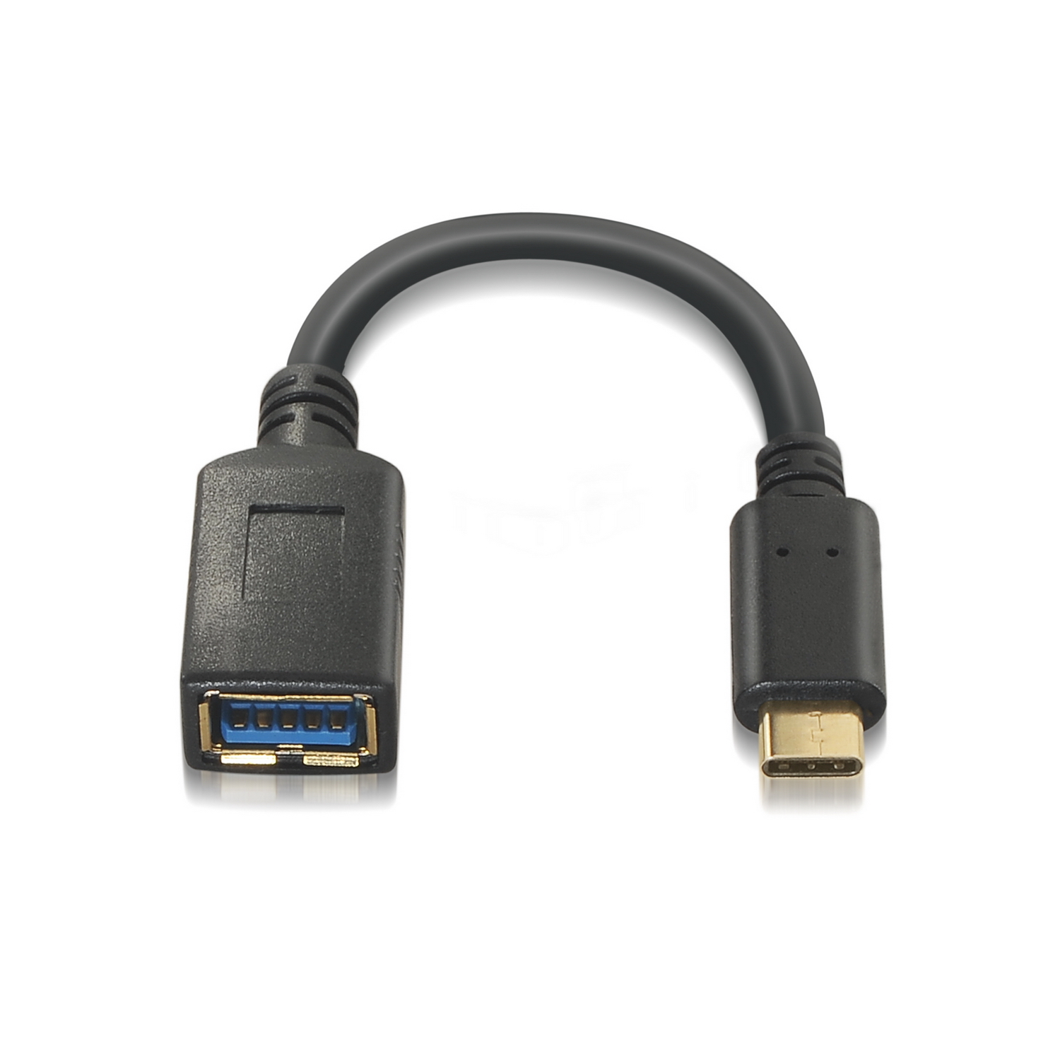 Aisens Câble USB 3.1 Gen1 5Gbps 3A - Type USB-C/MA Femelle - 15cm - Couleur Noir