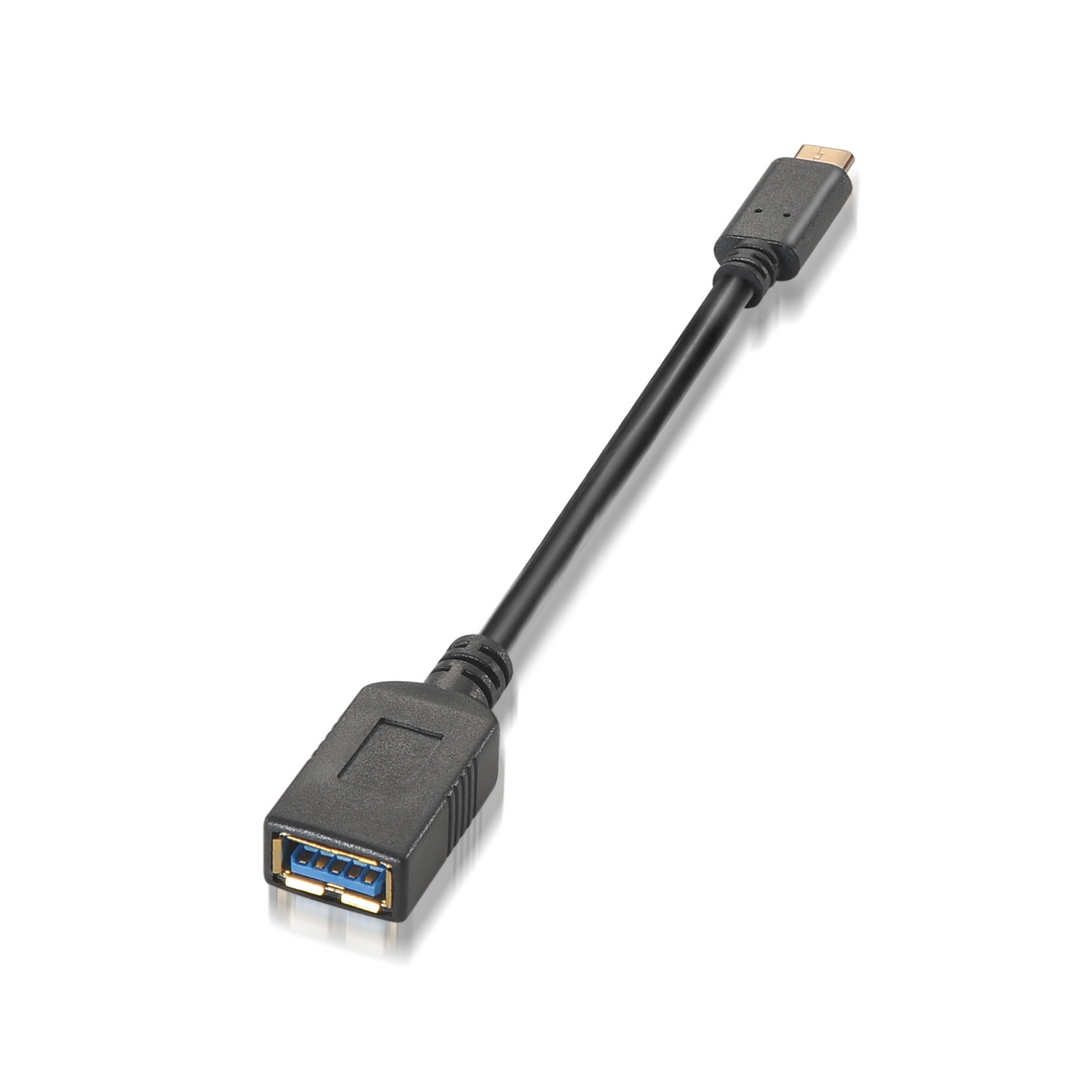 Aisens Câble USB 3.1 Gen1 5Gbps 3A - Type USB-C/MA Femelle - 15cm - Couleur Noir