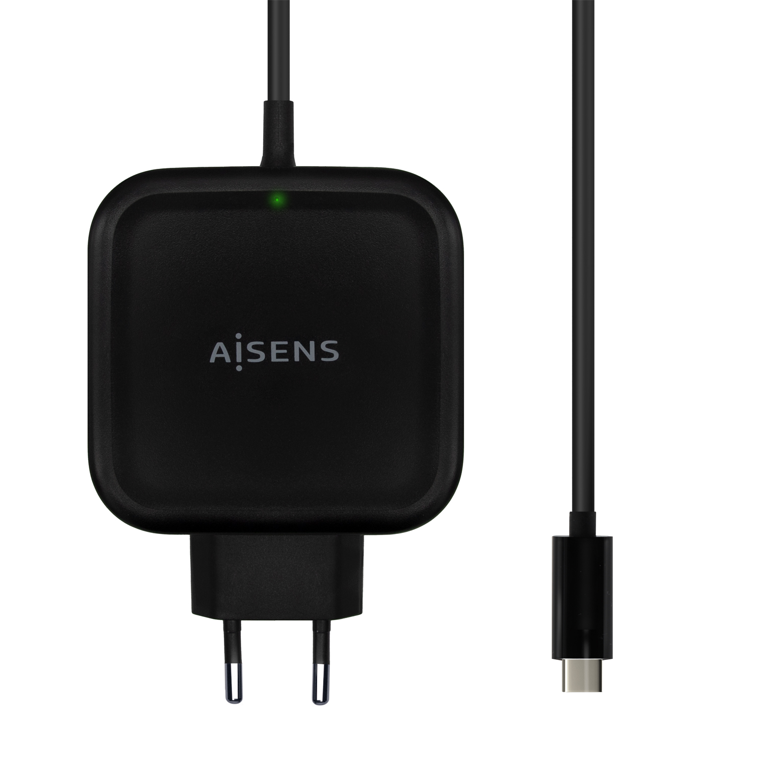 Aisens Chargeur 65W PD3.0 QC3.0 1xUSB-C 1.2m - Couleur Noir