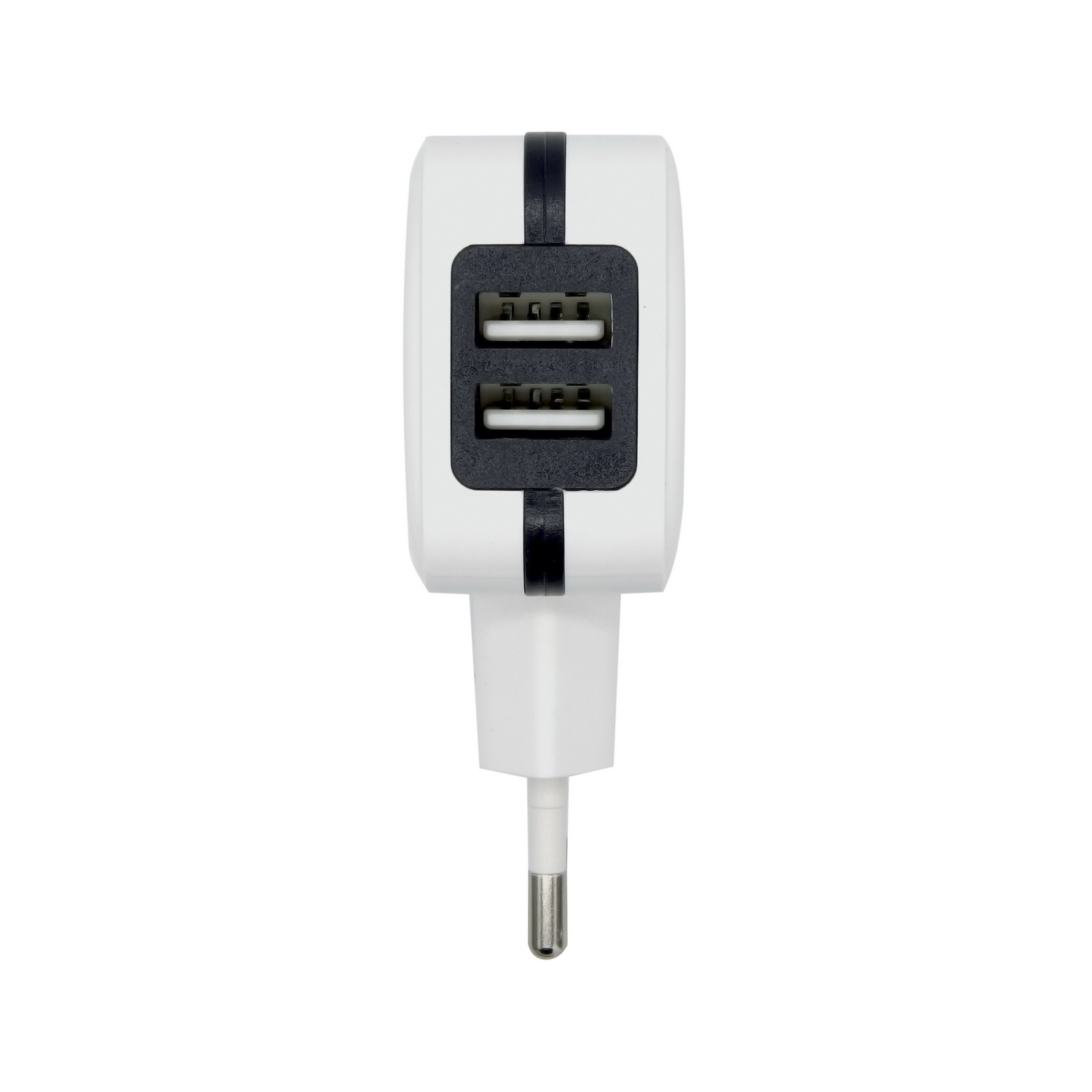 Aisens Chargeur USB 17W 5V/3.4A - 2xUSB avec Contrôle AI - Couleur Blanche