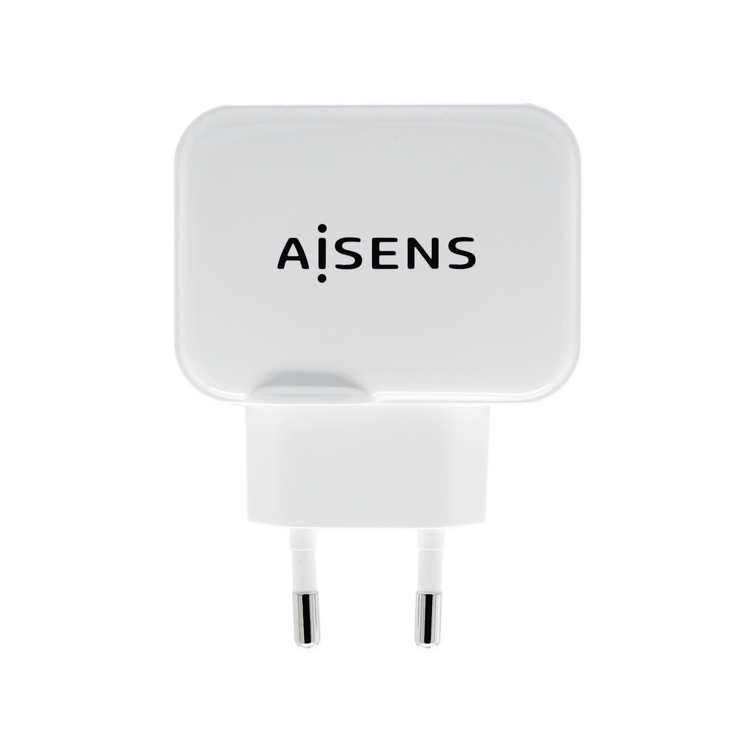 Aisens Chargeur USB 17W 5V/3.4A - 2xUSB avec Contrôle AI - Couleur Blanche