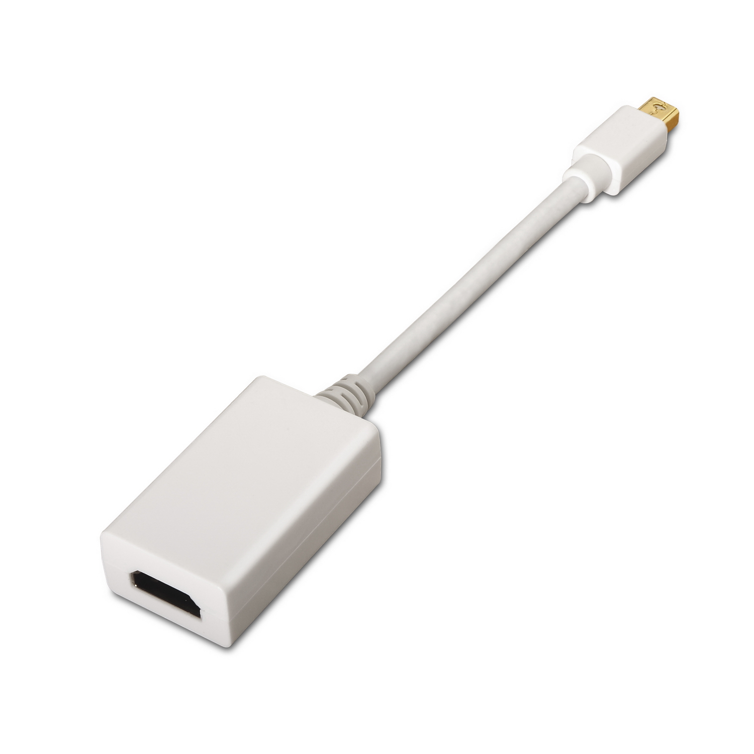 Aisens Convertisseur Mini DP vers HDMI - mDP/M-HDMI A Femelle - 15cm - Couleur Blanche