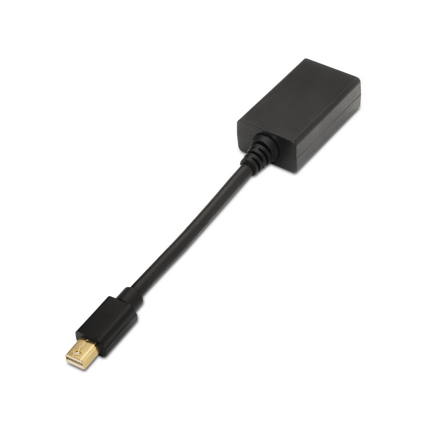 Aisens Convertisseur Mini DP vers HDMI - mDP/M-HDMI A Femelle - 15cm - Couleur Noir