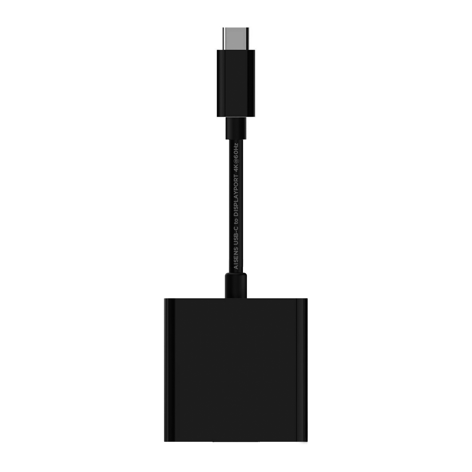 Aisens Convertisseur USB-C vers Displayport 4K@60HZ - USB-C/M-DP/H - 15cm - Couleur Noir