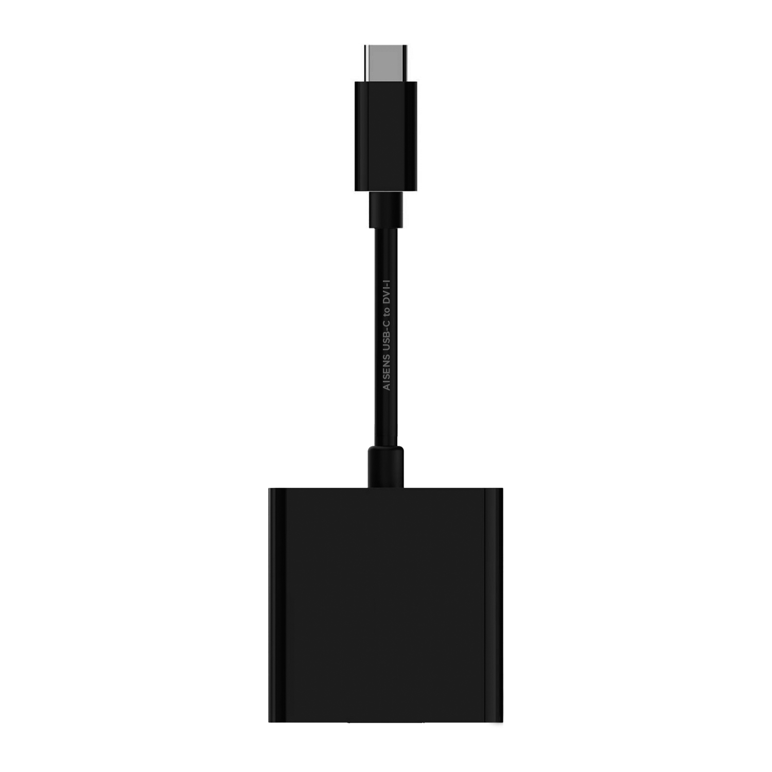 Aisens Convertisseur USB-C vers DVI-I - USB-C/M-DVI 24+5/H - 15cm - Couleur Noir