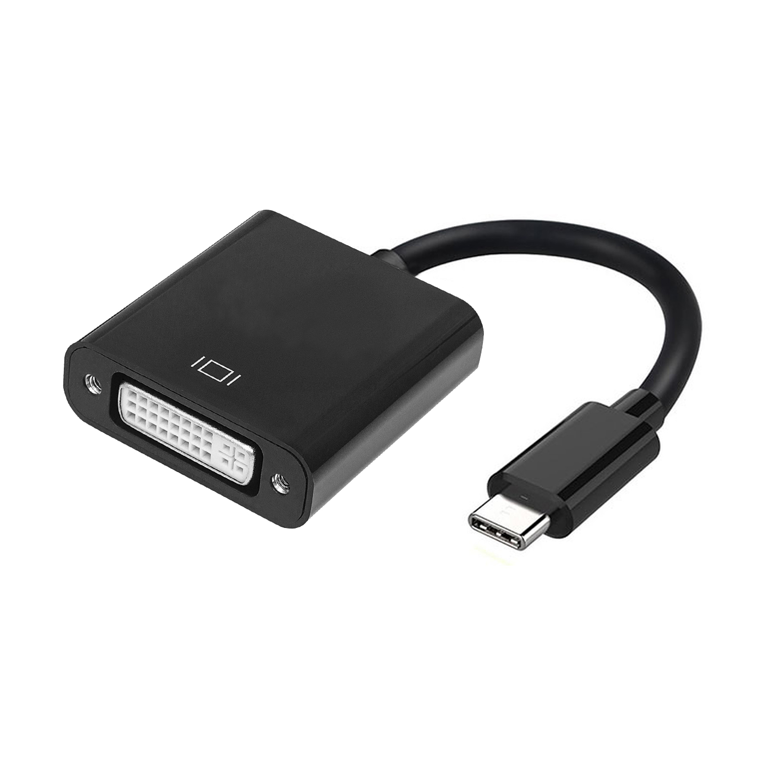 Aisens Convertisseur USB-C vers DVI-I - USB-C/M-DVI 24+5/H - 15cm - Couleur Noir