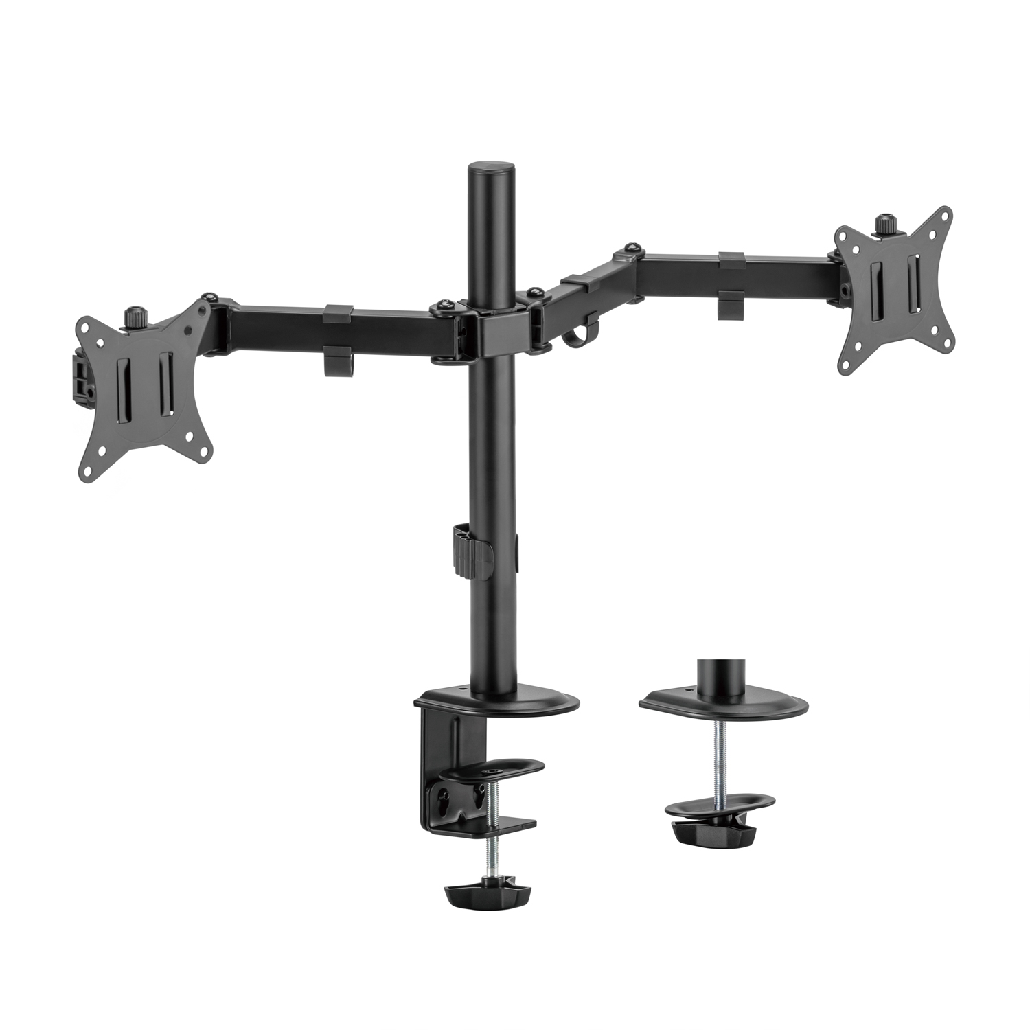 Aisens ECO Support de Table Pivotant et Inclinable pour Moniteur/TV 9kg (3 Pivots - 2 Bras) de 17-32 - Couleur Noir