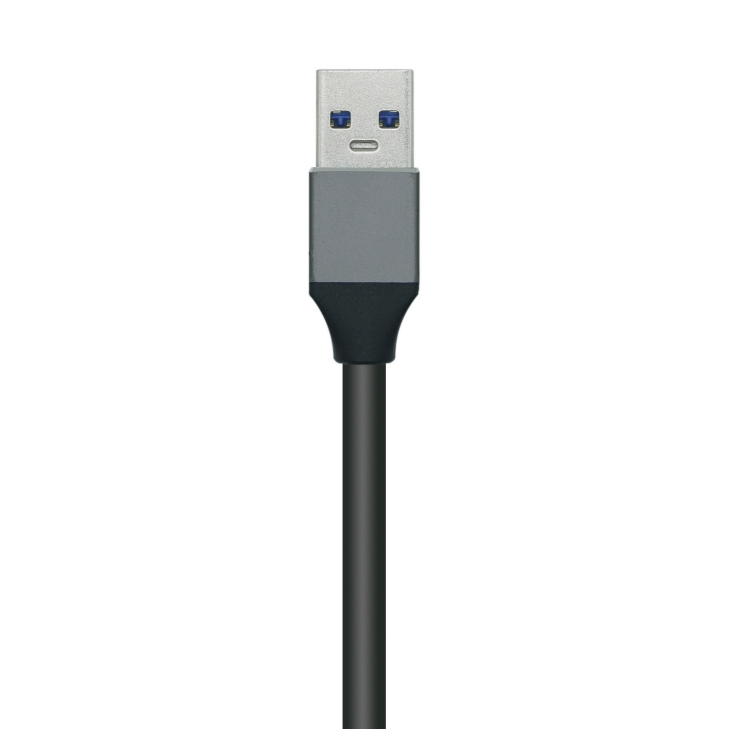 Aisens Hub USB 3.0 Aluminium - Type A Mâle vers 4xType A Femelle - 10cm - Couleur Noir