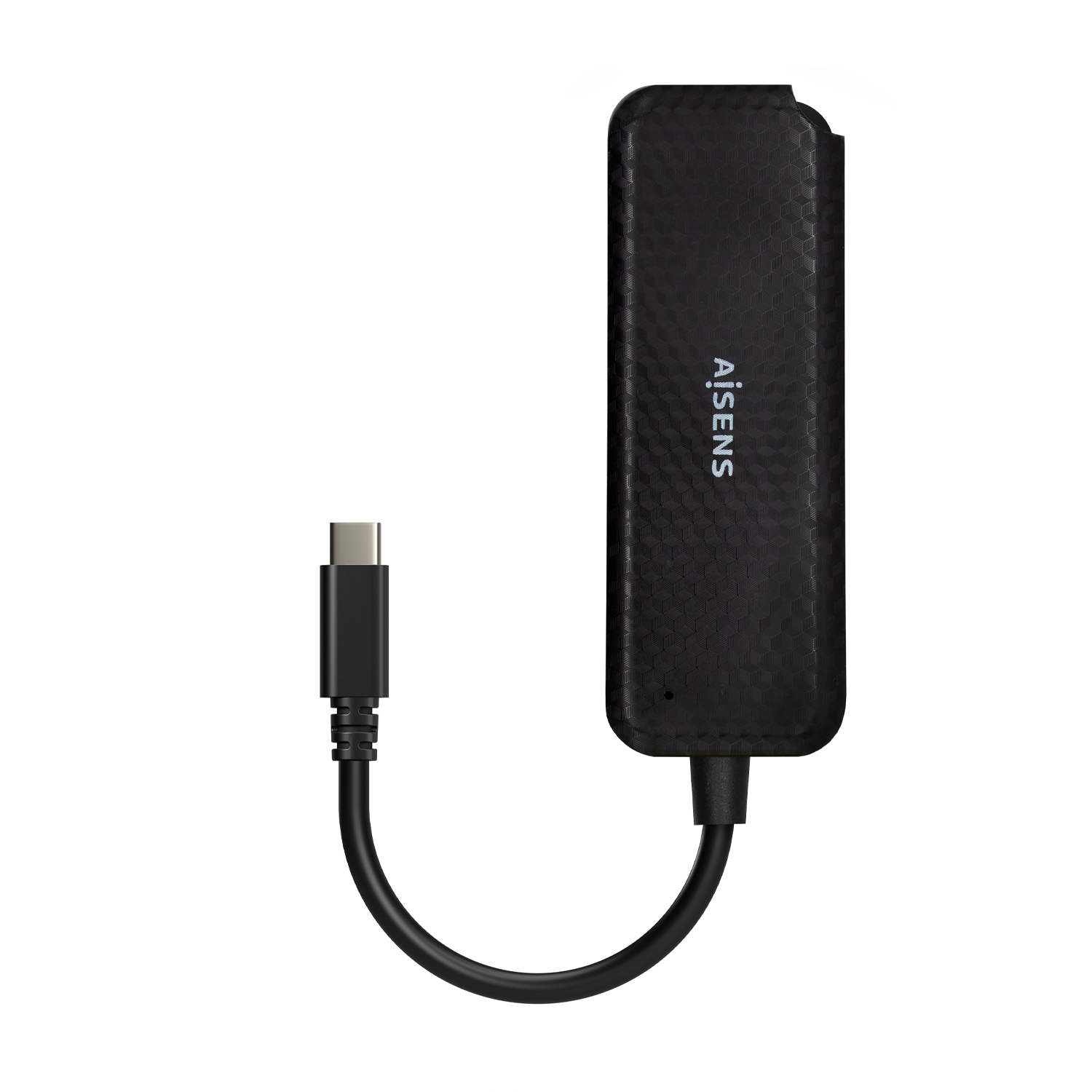 Aisens Hub USB 3.1 USB-C - USB-C/M-4Xtype A/H - 15cm - Couleur Noir