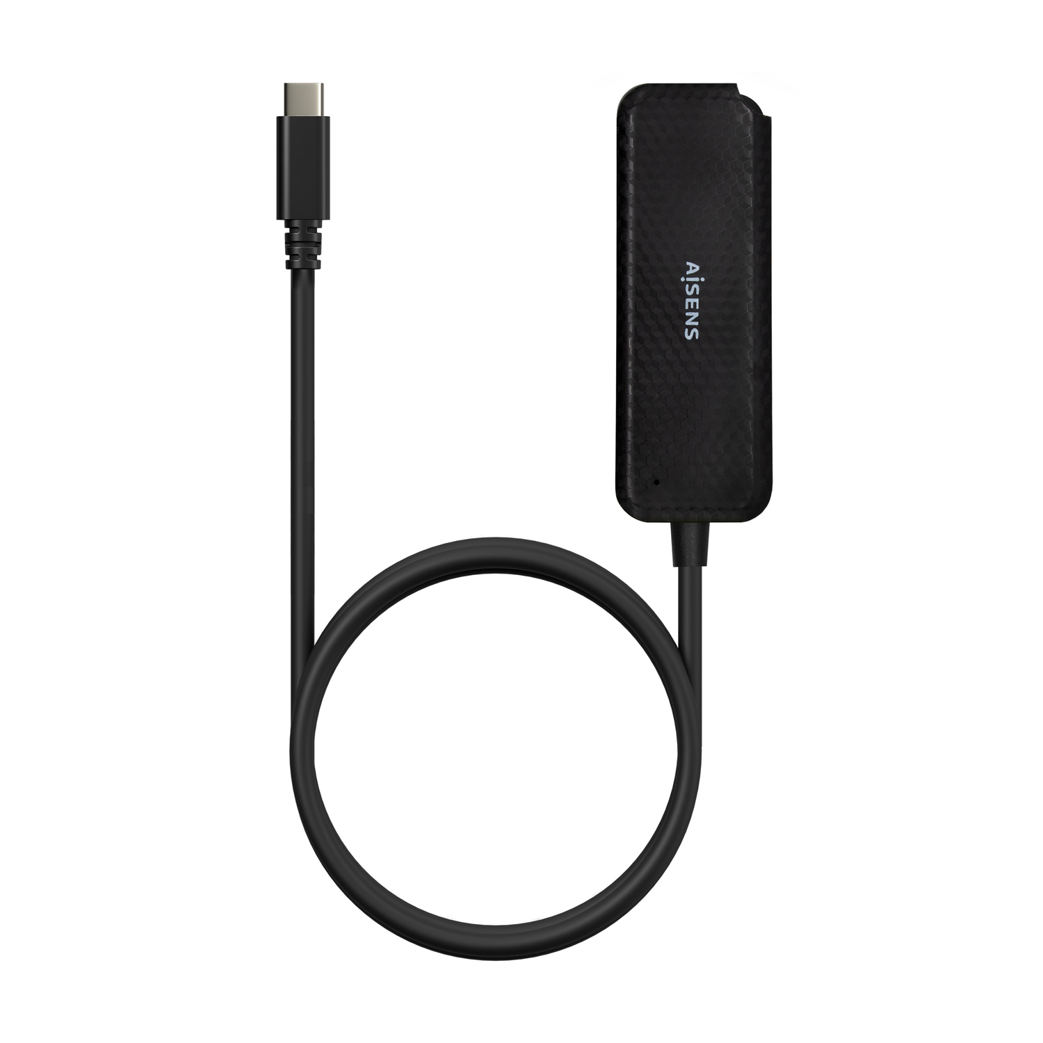 Aisens Hub USB 3.1 USB-C - USB-C/M-4Xtype A/H - 60cm - Couleur Noir