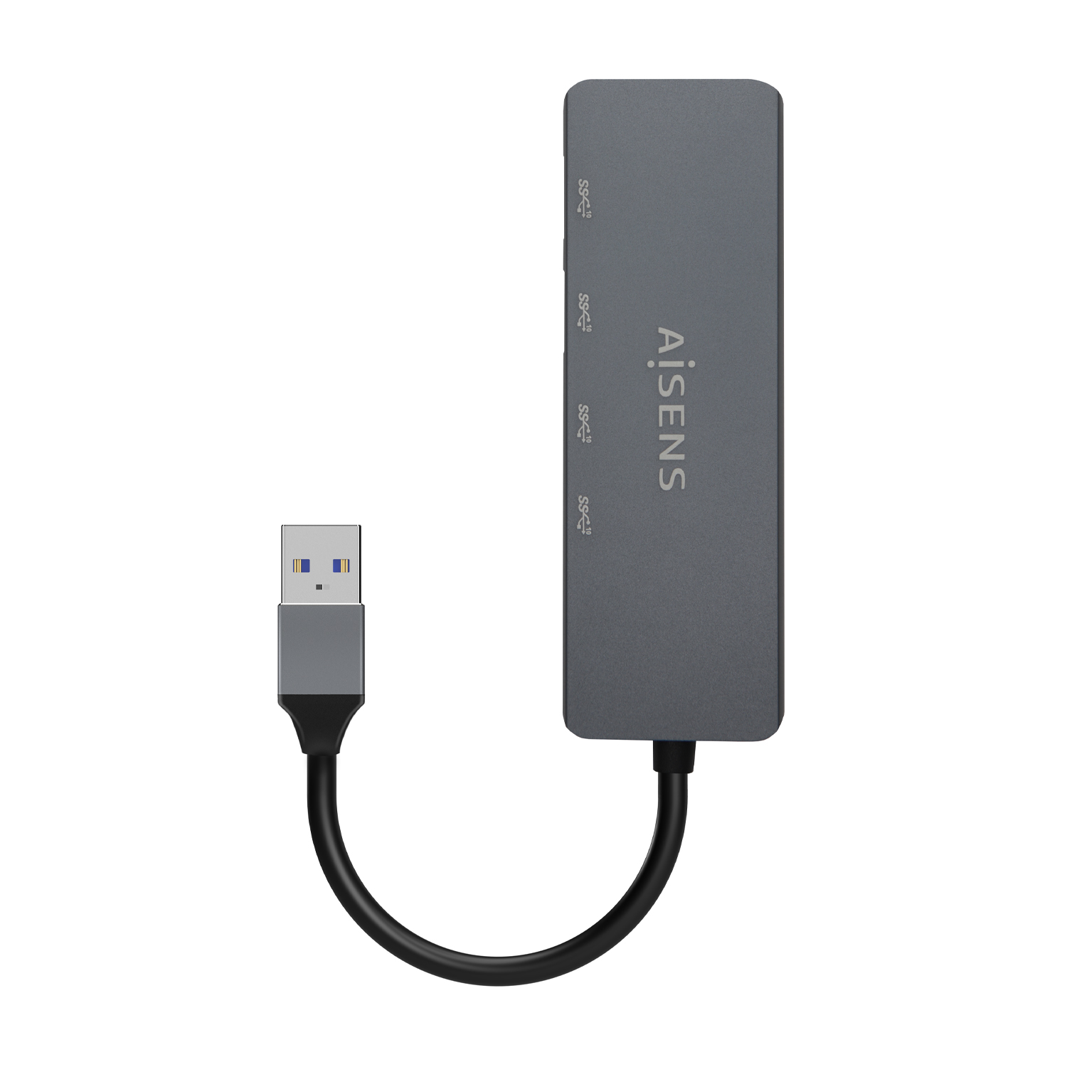 Aisens Hub USB 3.2 Gen1 5G USB-A - USB-A/M-2xUSB-C/H-2xUSB-A/H - 15cm - Couleur Gris