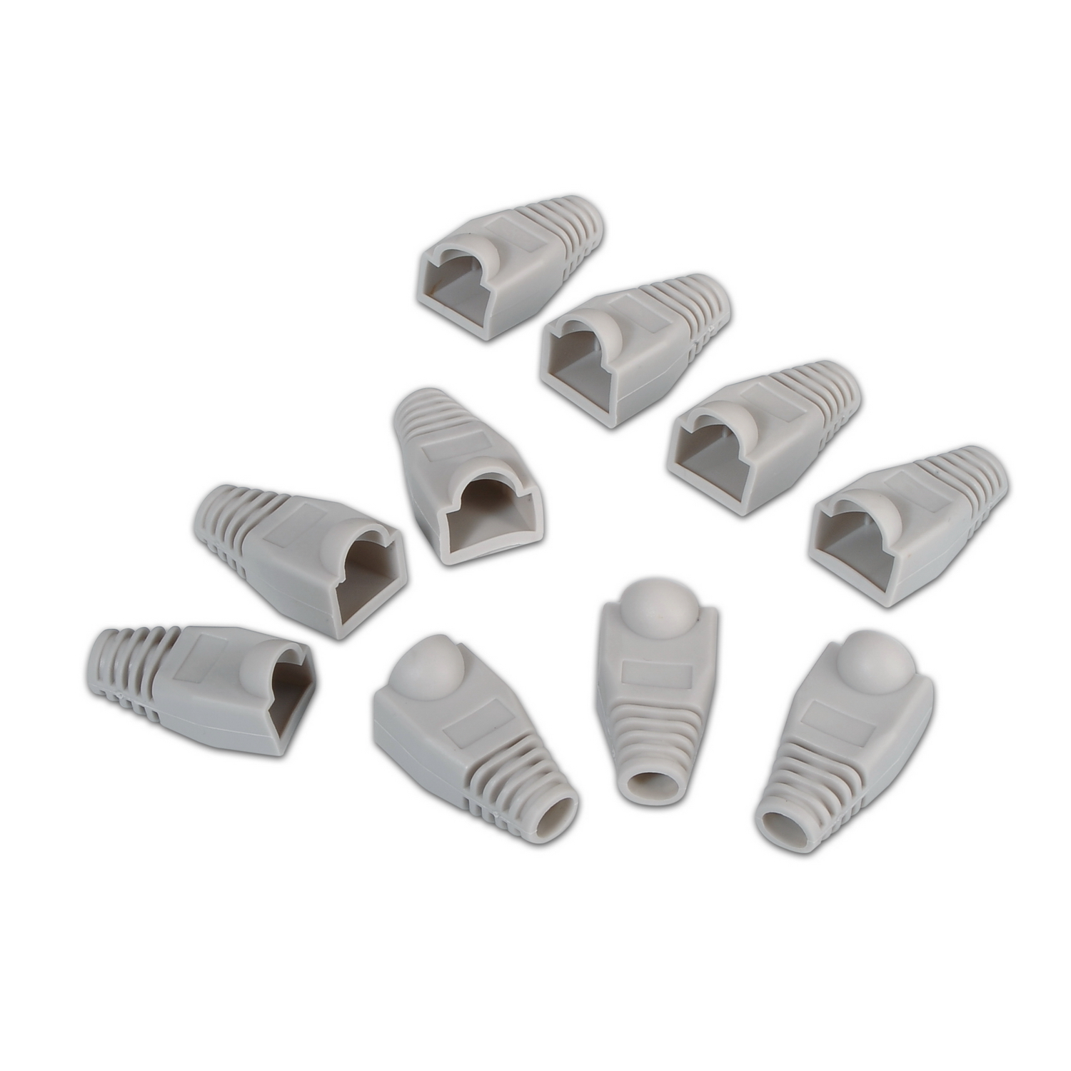 Aisens Pack de 10 Manchons RJ45 - Couleur Gris