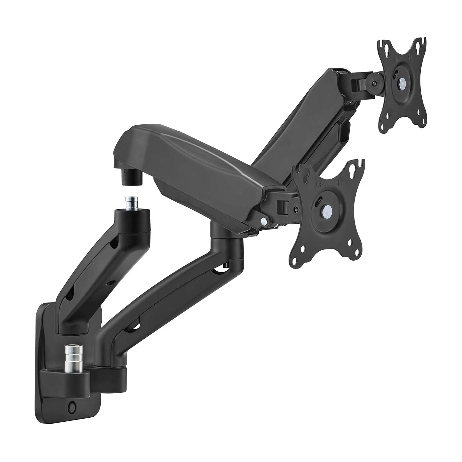 Aisens PRO Support Mural Contrepoids Pivotant et Inclinable pour Moniteur/TV 9kg (3 Pivots - 2 Bras) de 17-32 - Couleur Noir