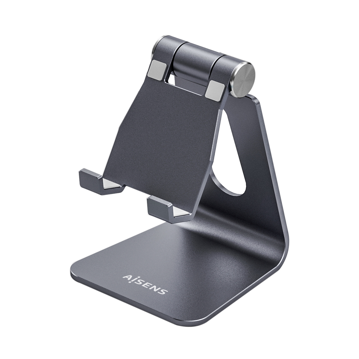 Aisens Support de bureau ajustable taille M (1 pivot) pour mobile / tablette - Couleur grise