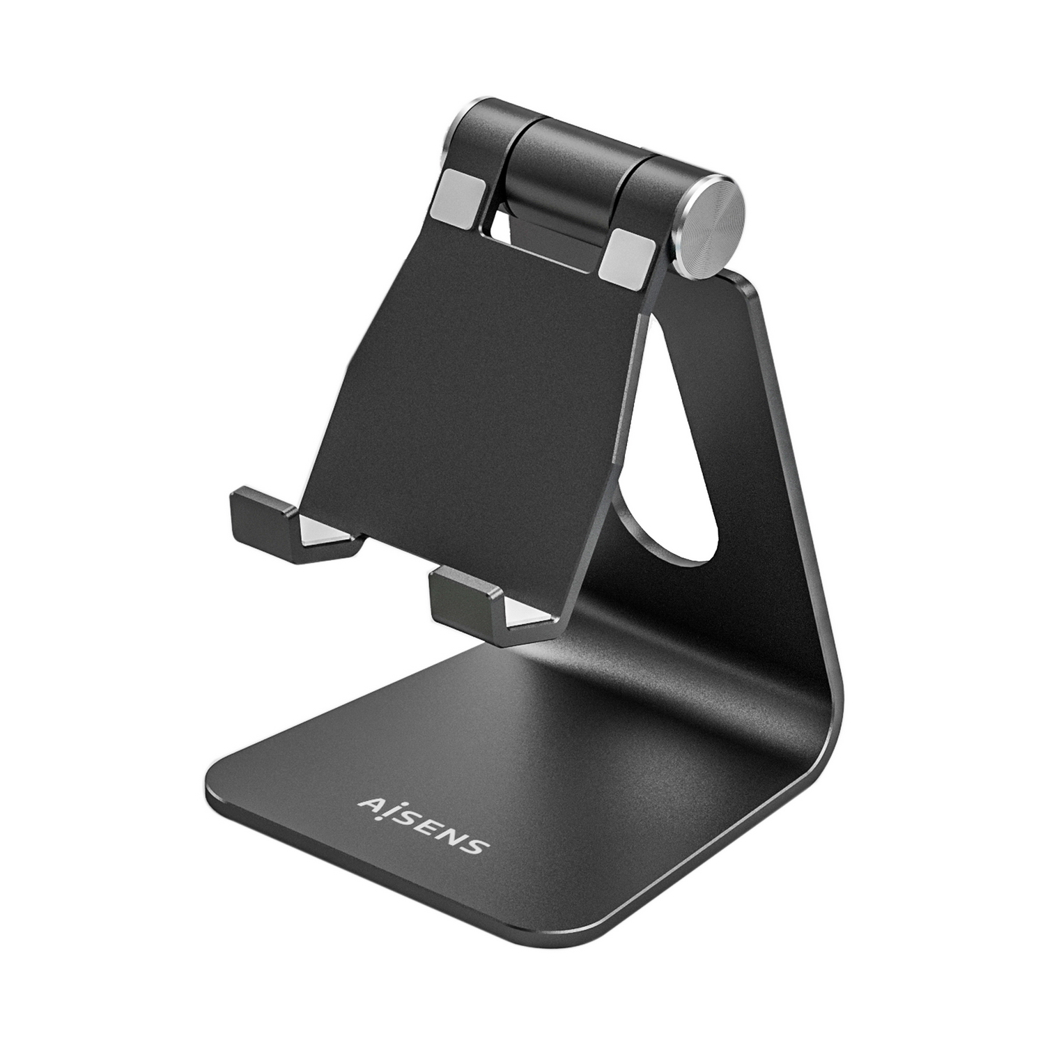 Aisens Support de bureau ajustable taille M (1 pivot) pour mobile / tablette - Couleur noire