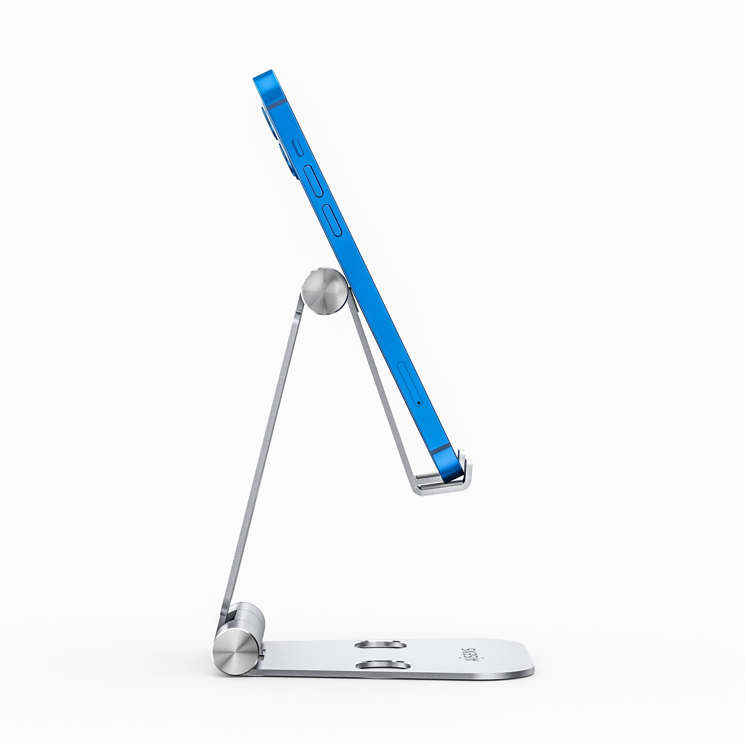 Aisens Support de Bureau Taille XL Réglable (2 Pivots) pour Mobile / Tablette - Couleur Argent