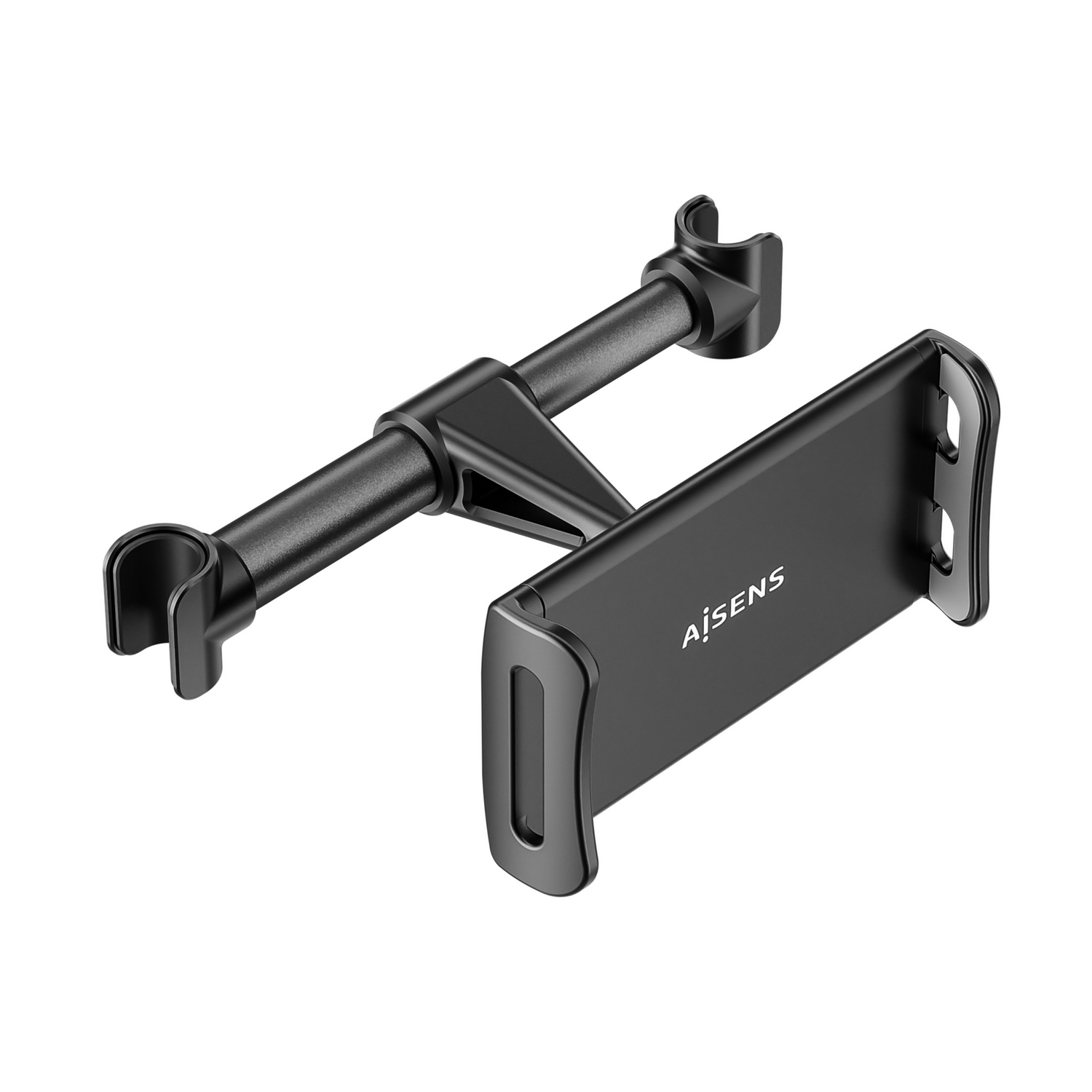 Aisens Support Voiture Réglable (1 Pivot) pour Appui-Tête Pour Téléphone / Tablette - Couleur Noir