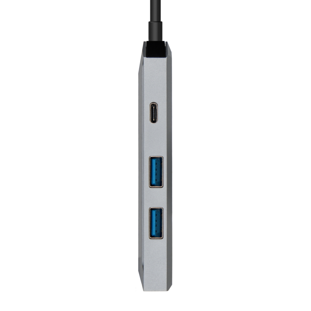 Aisens USB-C Dock 4 en 1 - USB-C vers 1xHDMI - 2xUSB - 1xPD - 15cm - Couleur Gris
