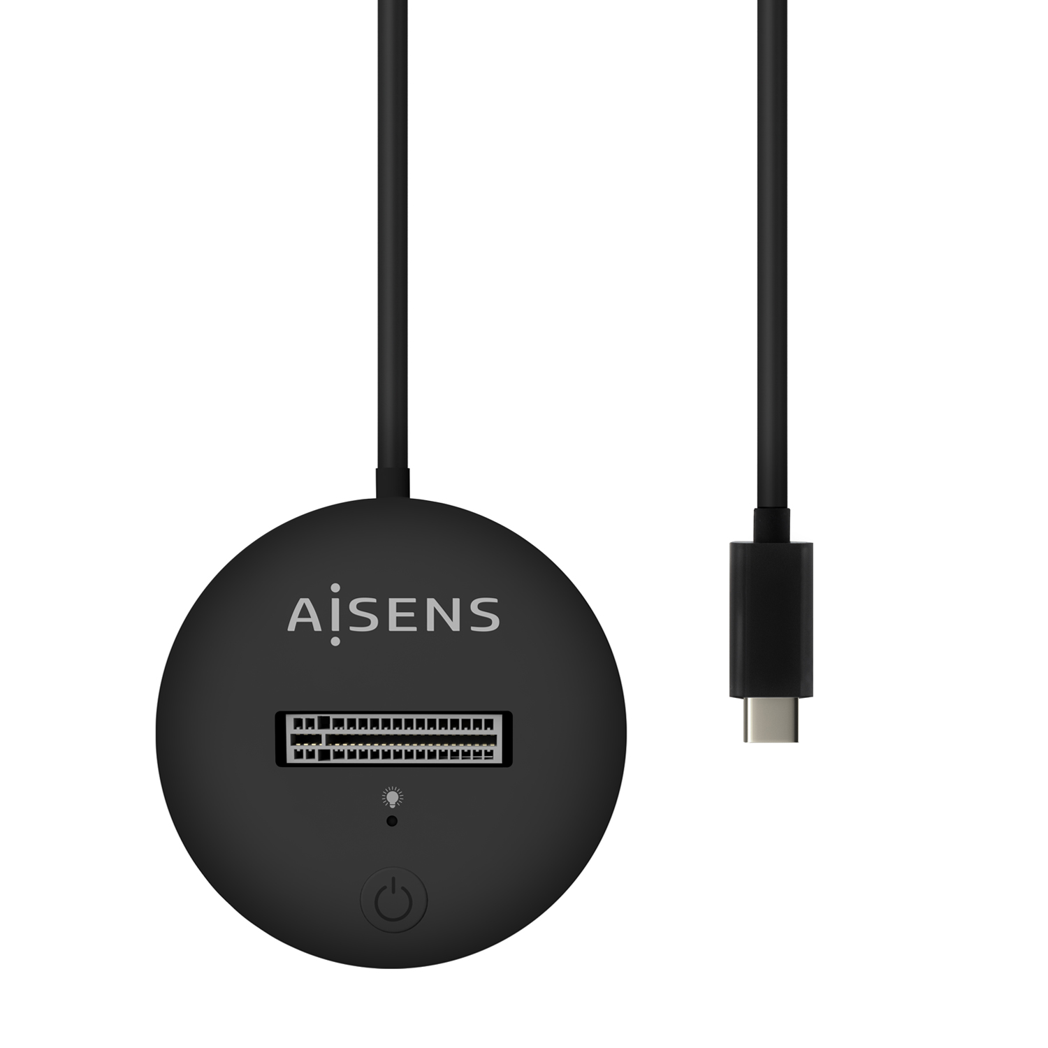 Aisens USB-C Dock M.2 (NGFF) Asuc-M2D013-Bk SATA/NVME vers USB3.1 GEN2 - Couleur Noir