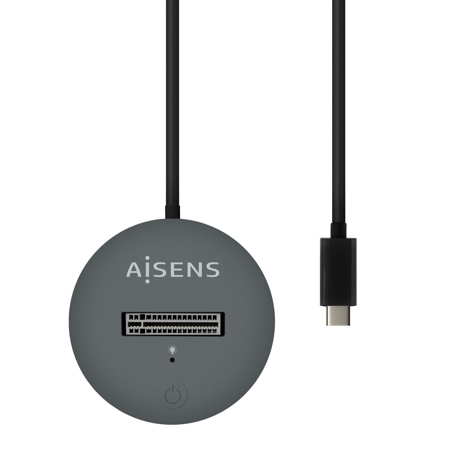 Aisens USB-C Dock M.2 (NGFF) Asuc-M2D014-Gr SATA/NVME vers USB3.1 GEN2 - Couleur Gris