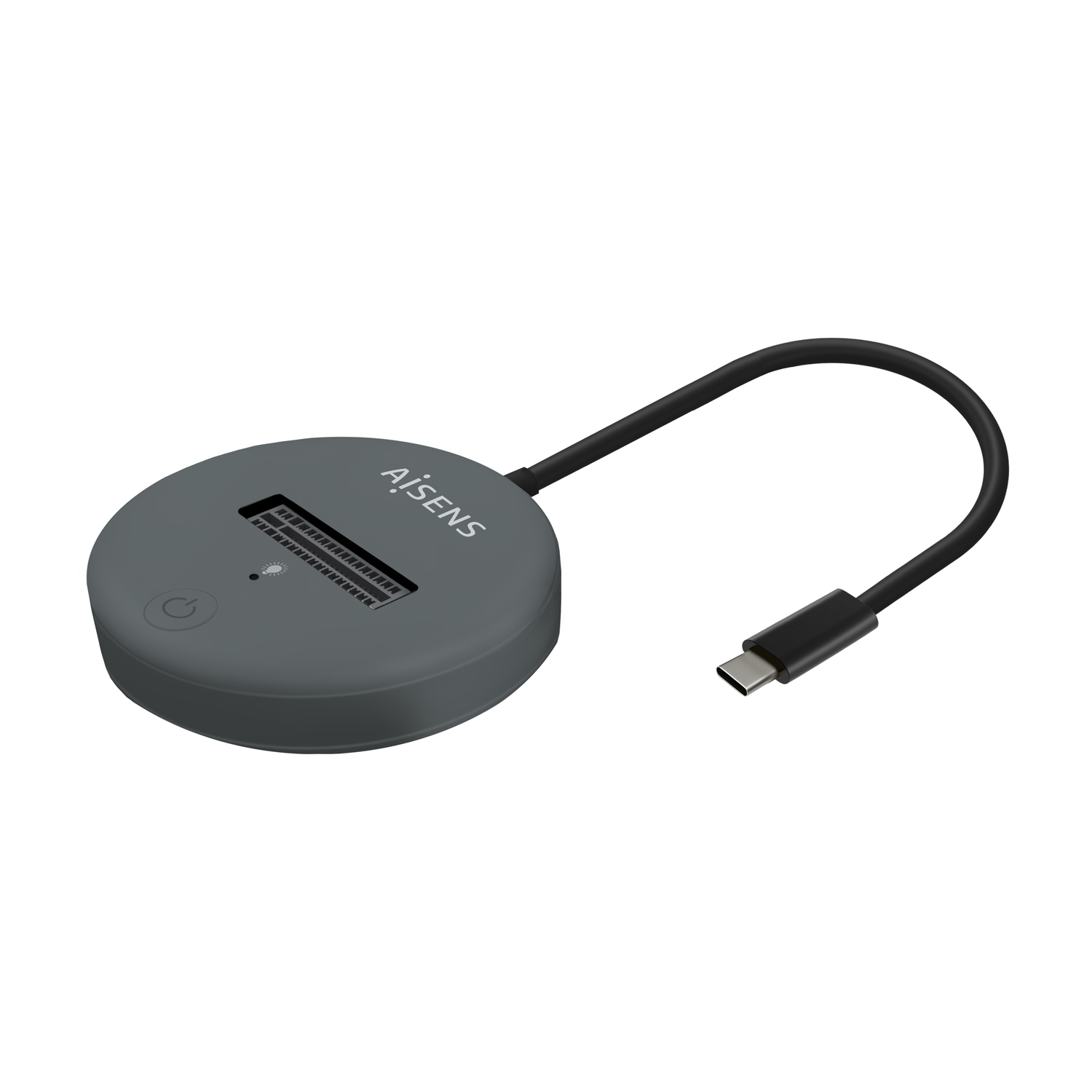 Aisens USB-C Dock M.2 (NGFF) Asuc-M2D014-Gr SATA/NVME vers USB3.1 GEN2 - Couleur Gris