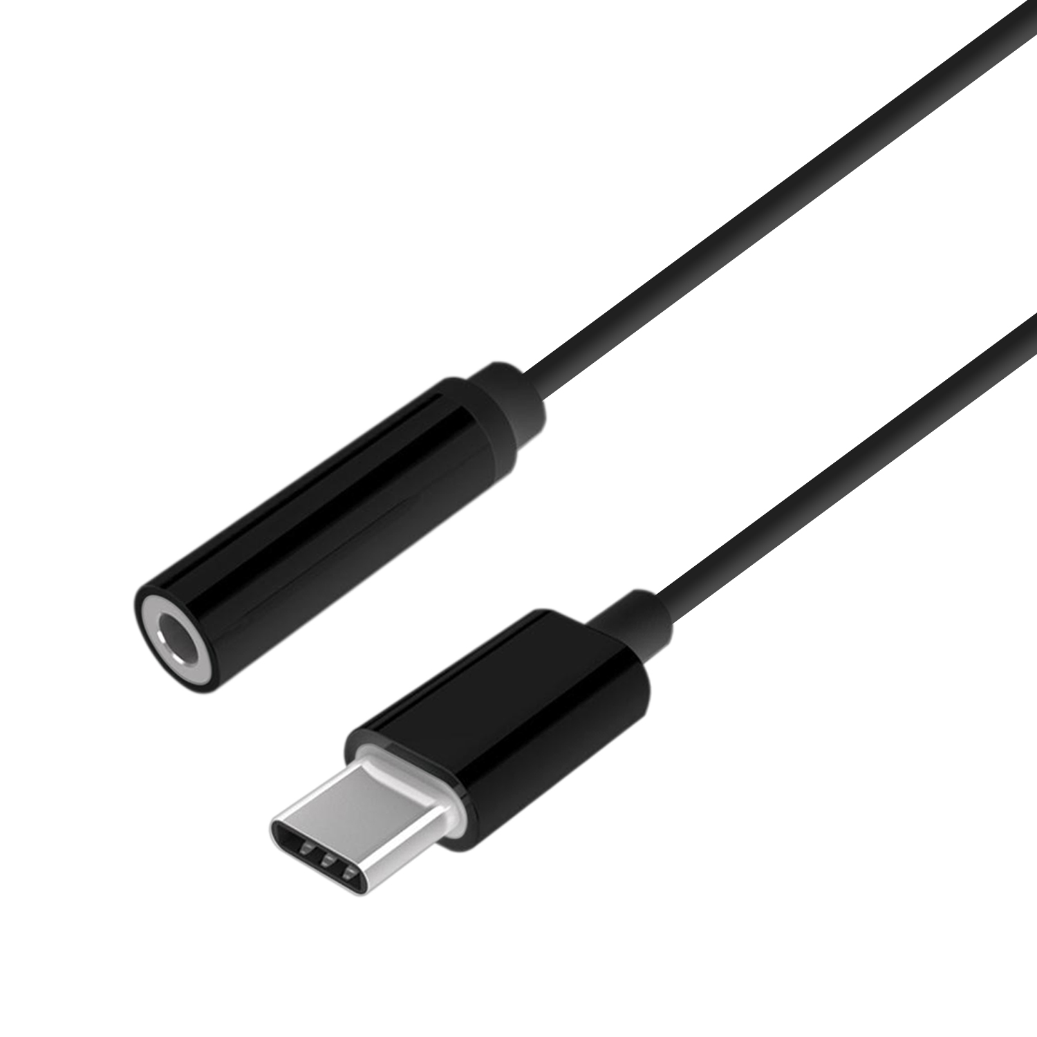 Aisens USB-C vers Apple Style Audio Converter - USB-C/M-JACK 3.5/H - 15cm - Couleur Noir