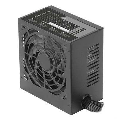 Alimentation ATX Tacens APIIII750 85 % bronze 750 W - Technologie SMD - Sécurité totale - Silence total - Câbles et boîtier entièrement noirs - Emballé avec une protection EPE élevée - Couleur noire