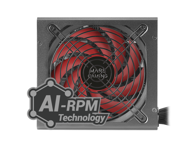 Alimentation Mars Gaming MPB850M 850W ATX - Certification UE 80 Plus Bronze 230V - Silencieuse avec AI-RPM et ventilateur 140 mm - Câbles modulaires optimisés - Packaging EPE Haute Protection - Couleur Noir