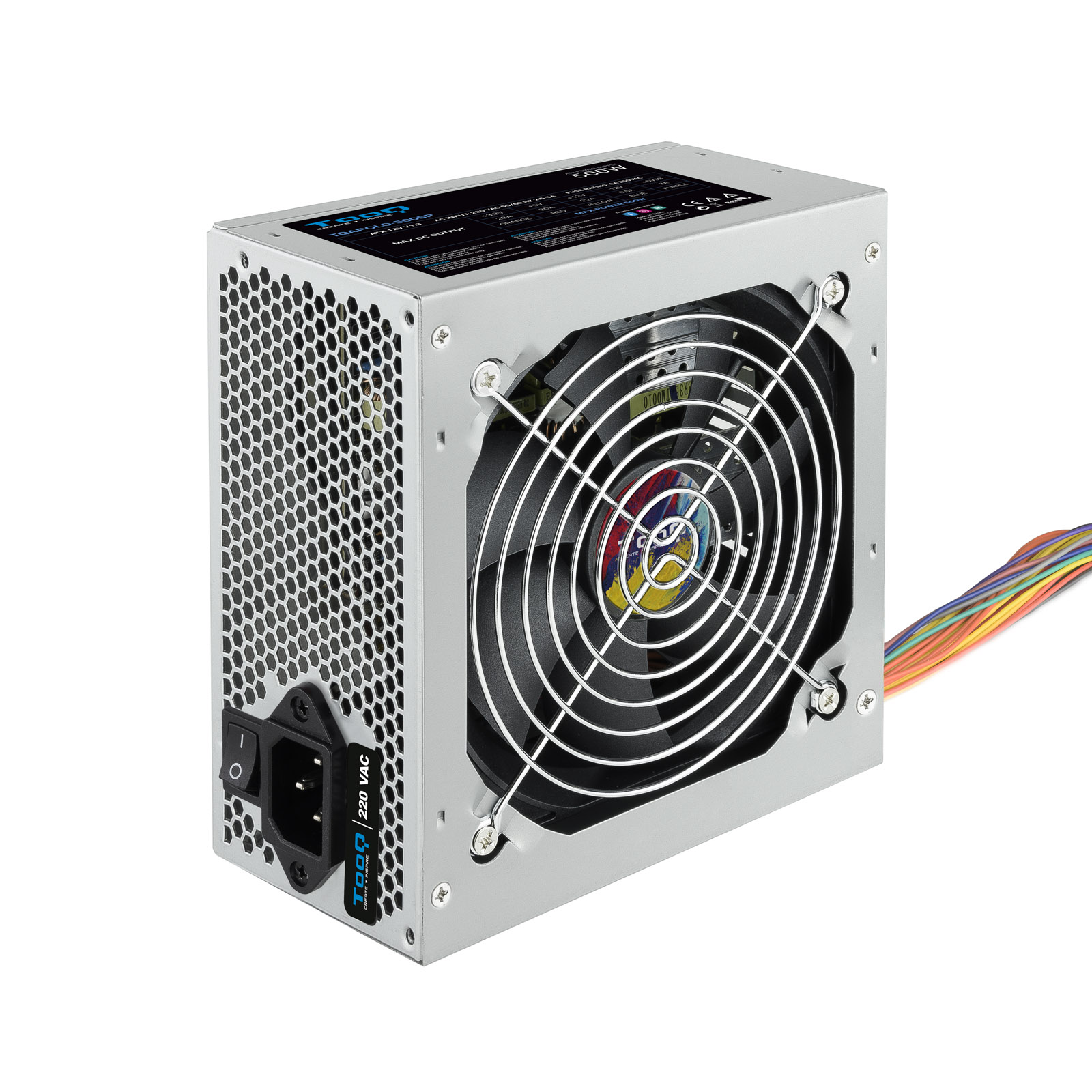 Alimentation Tooq 500W ATX avec PFC actif