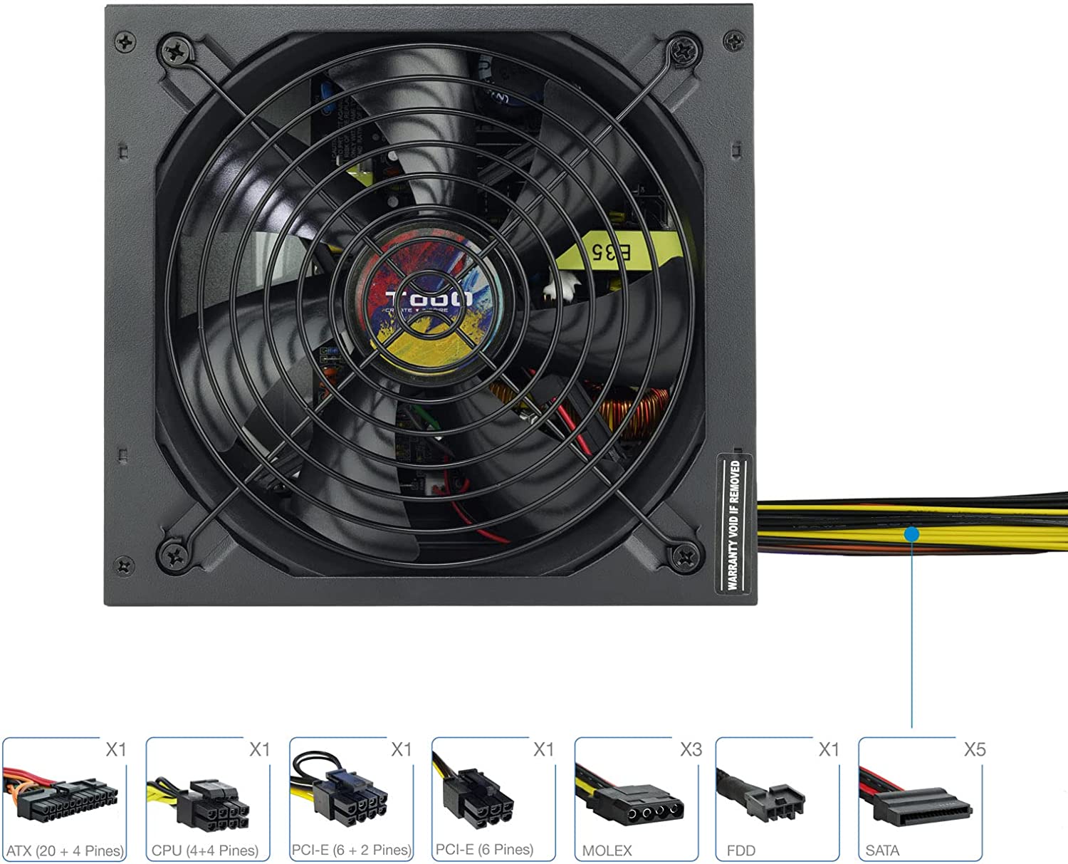 Alimentation Tooq ATX 2.3 700W avec PFC actif