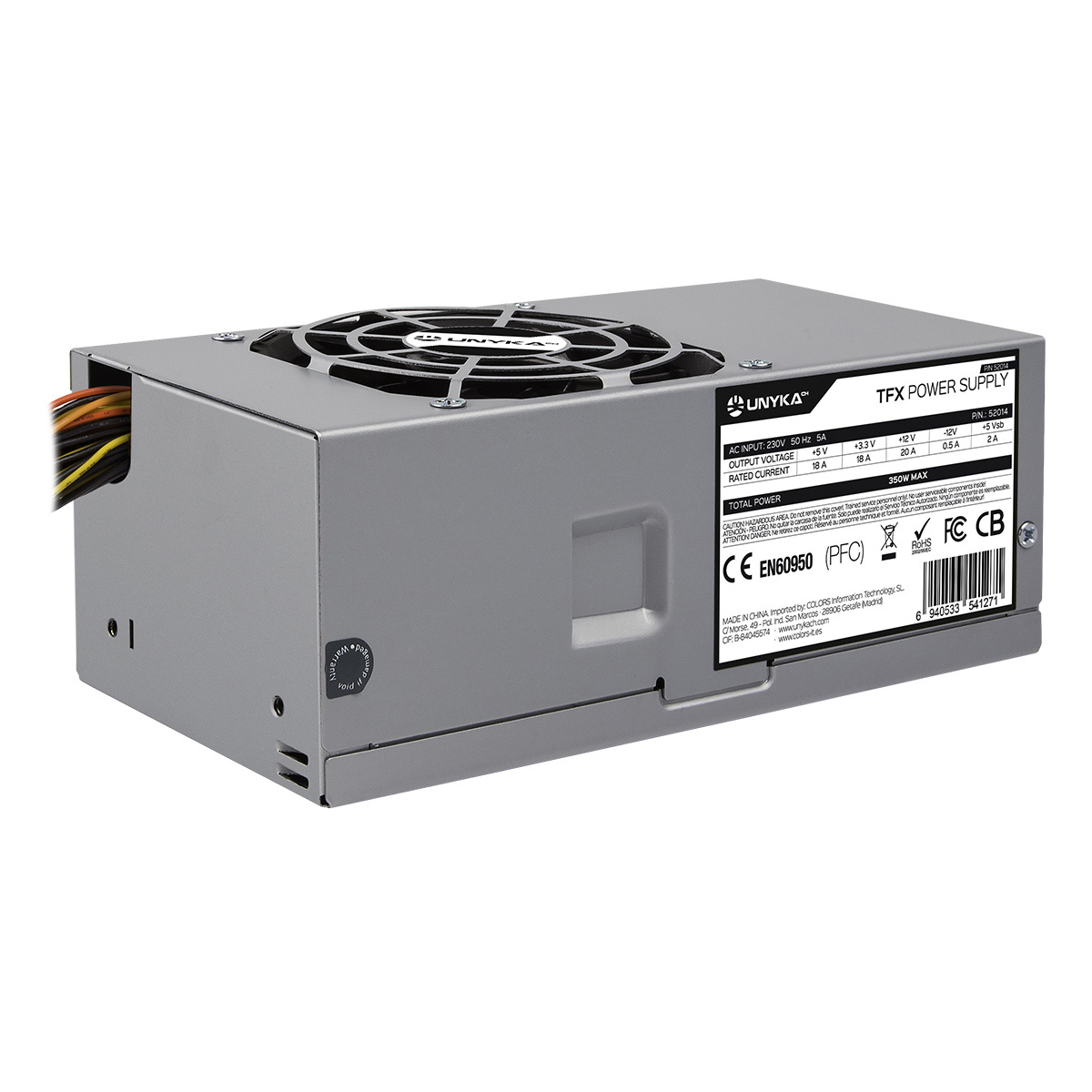 Alimentation Unykach TFX 350W 350W TFX - Ventilateur 80mm