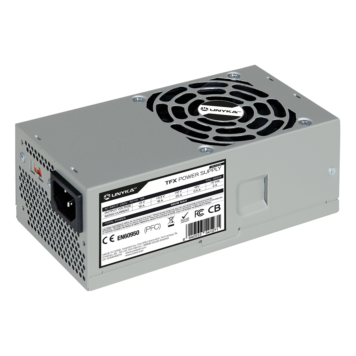 Alimentation Unykach TFX 350W 350W TFX - Ventilateur 80mm