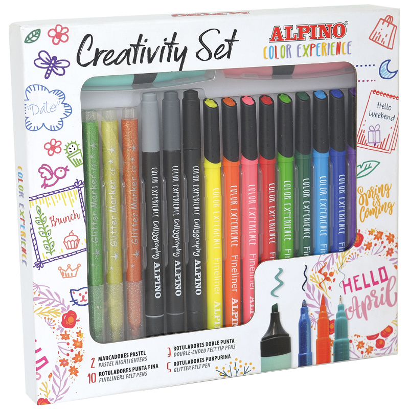 Kit Créatif Alpino - 20 Feutres, Calligraphie & Pastel