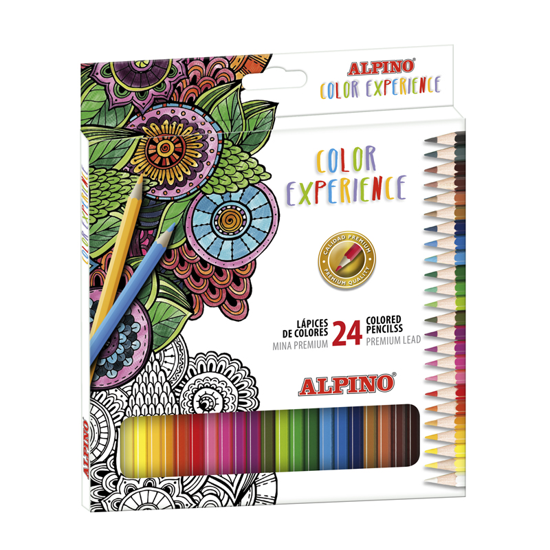 Lot de 24 Crayons Alpino Premium