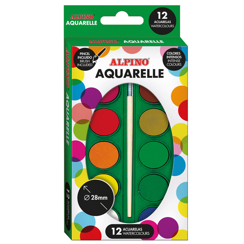 Lot de 12 Aquarelles Alpino 28mm