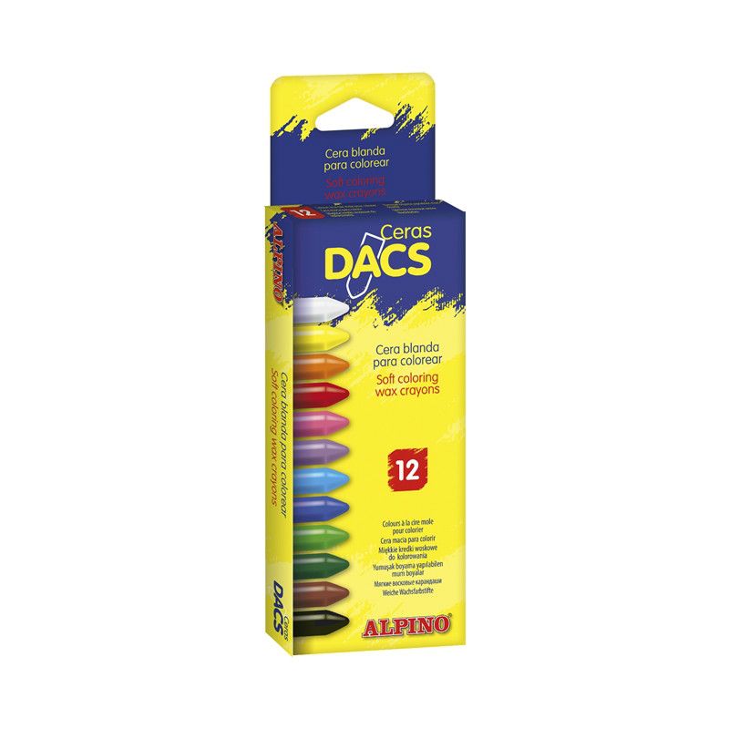 Lot de 12 Crayons Alpino Dacs Colorés