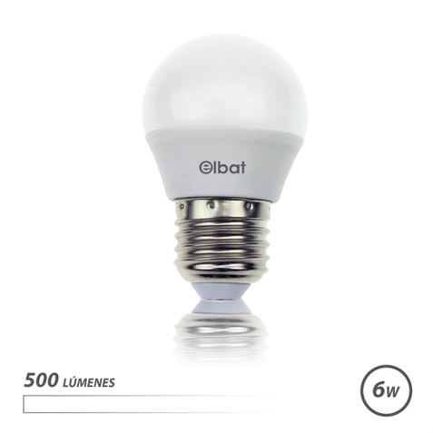 Ampoule Elbat LED G45 - 6W - 500lm - E27 - Lumière Blanche