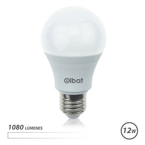 Ampoule LED Elbat A60 - 12W - 1080lm - E27 - Lumière Blanche